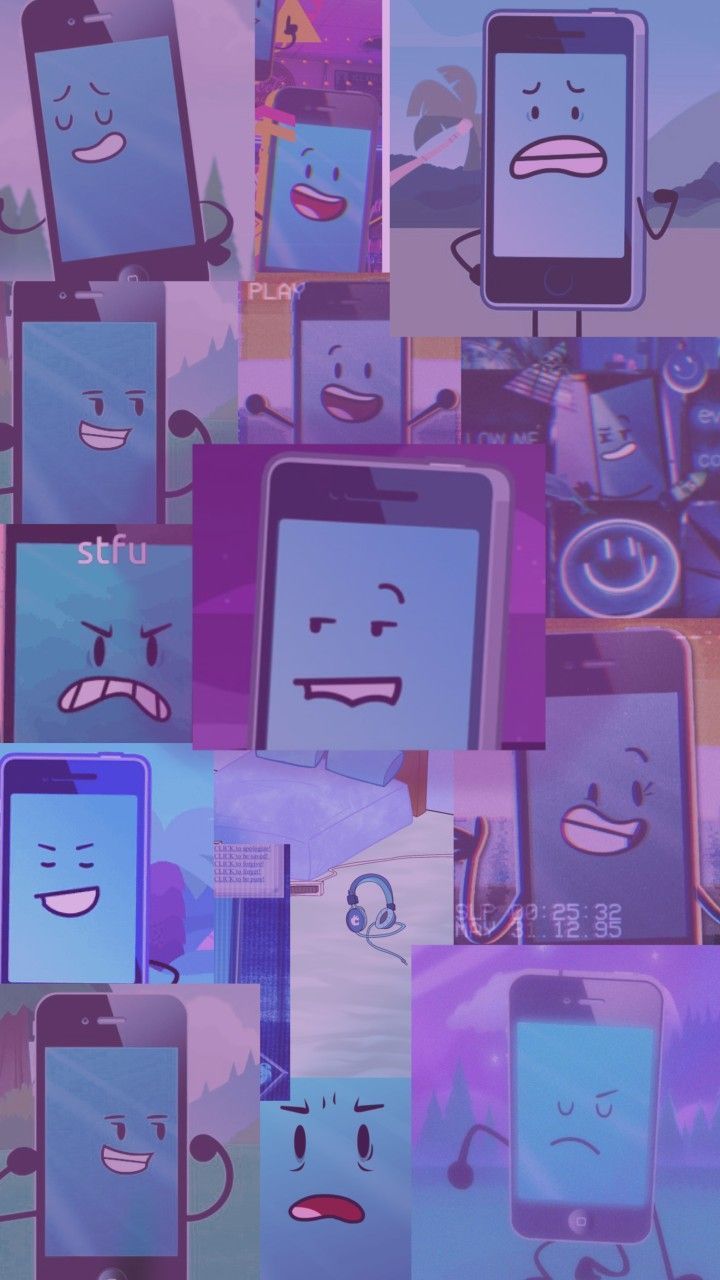 720x1280 Mephone4 face wallpaper. Wallpaper bfb, Me phone wallpaper ii, Mephone4 inanimate insanity