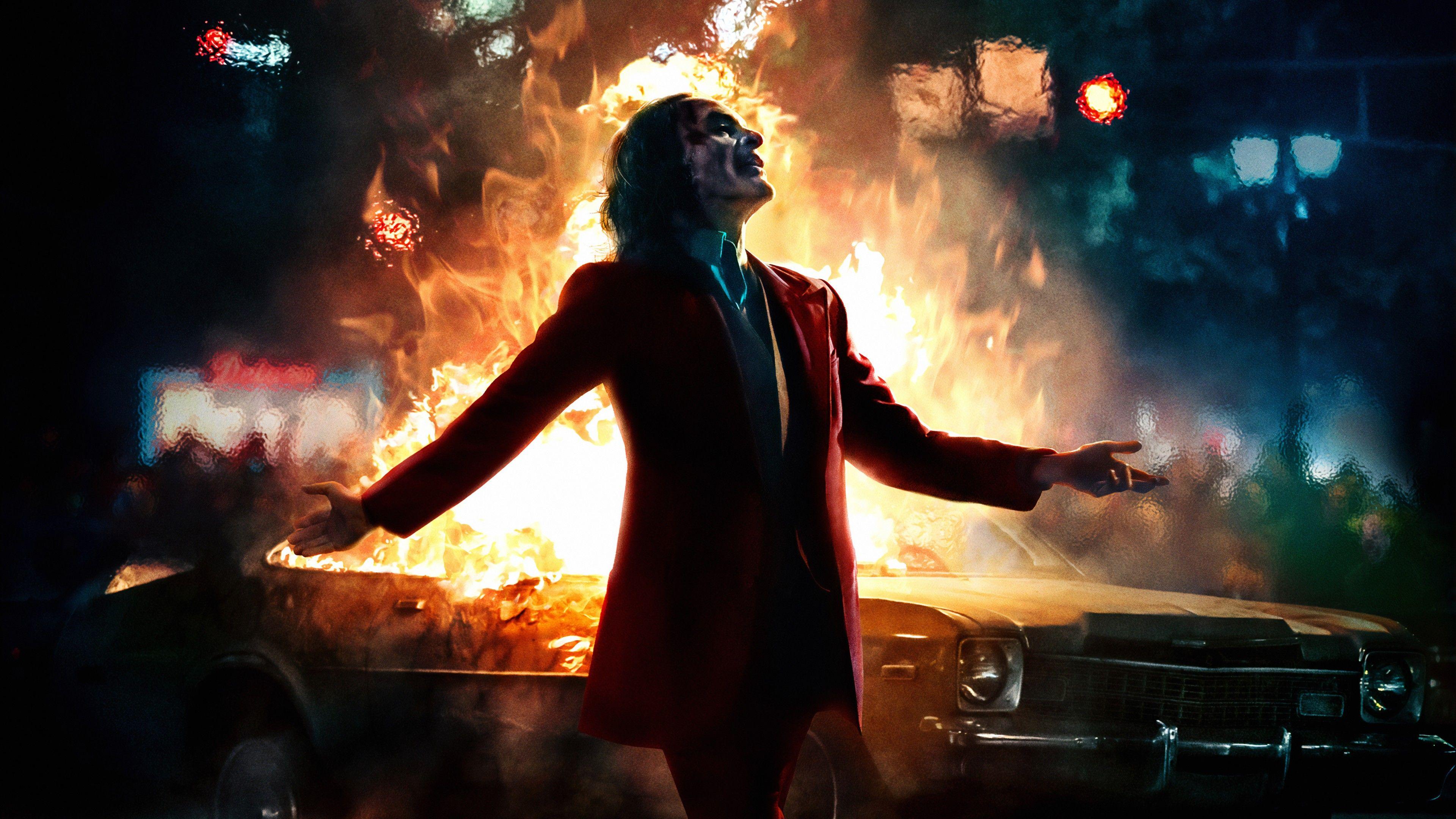 3840x2160 Hình nền Joker, Joaquin Phoenix, áp phích, 4K, Phim