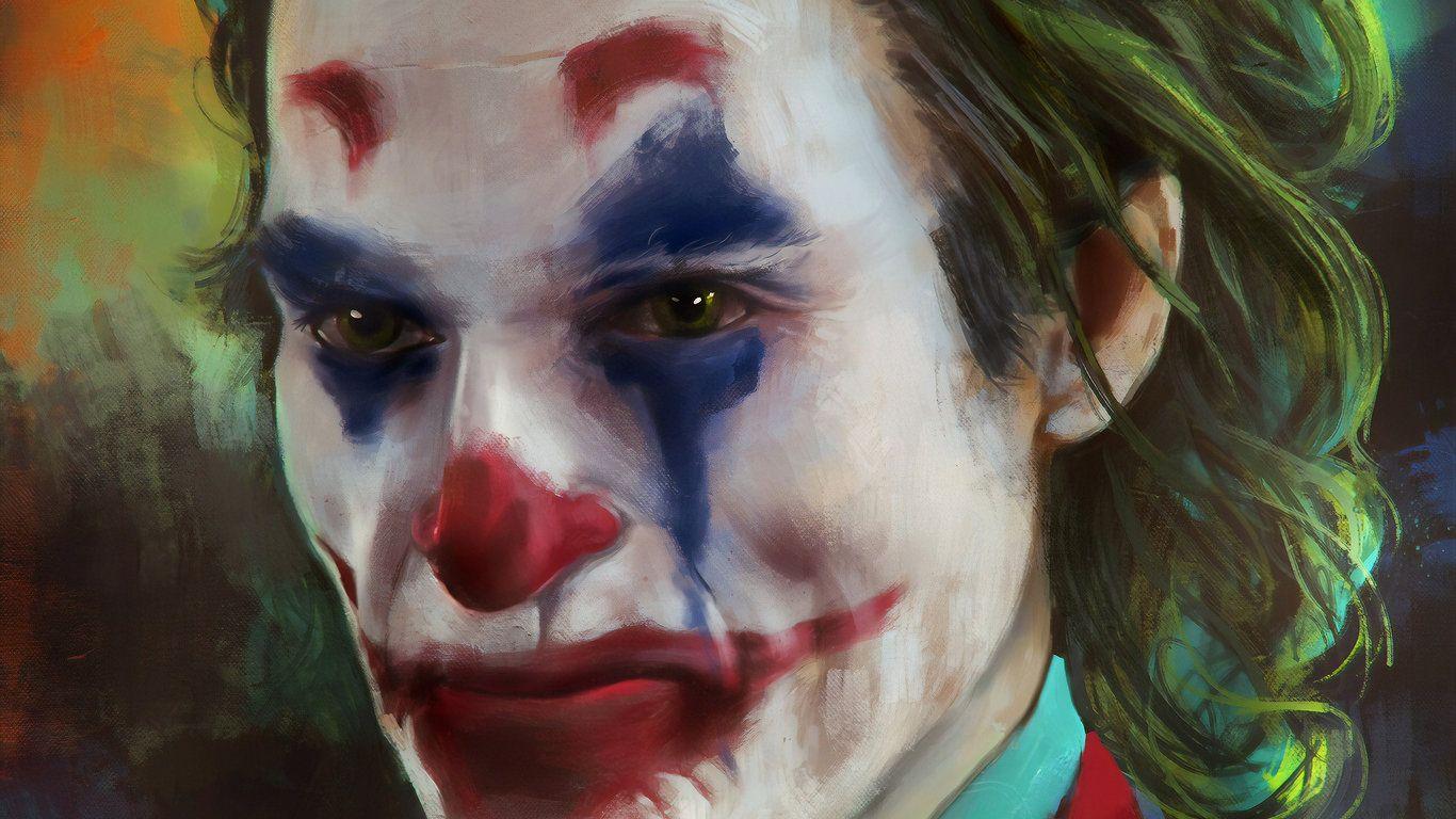 1366x768 The Joker Joaquin Phoenix 4K Art, HD Superheroes Wallpaper
