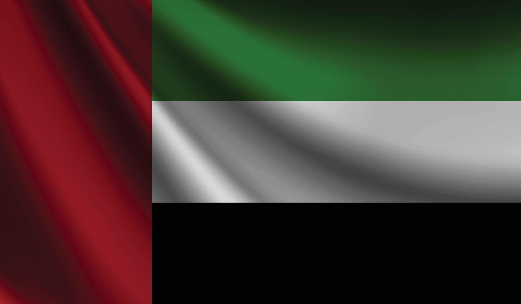 1680x980 United Arab Emirates flag waving