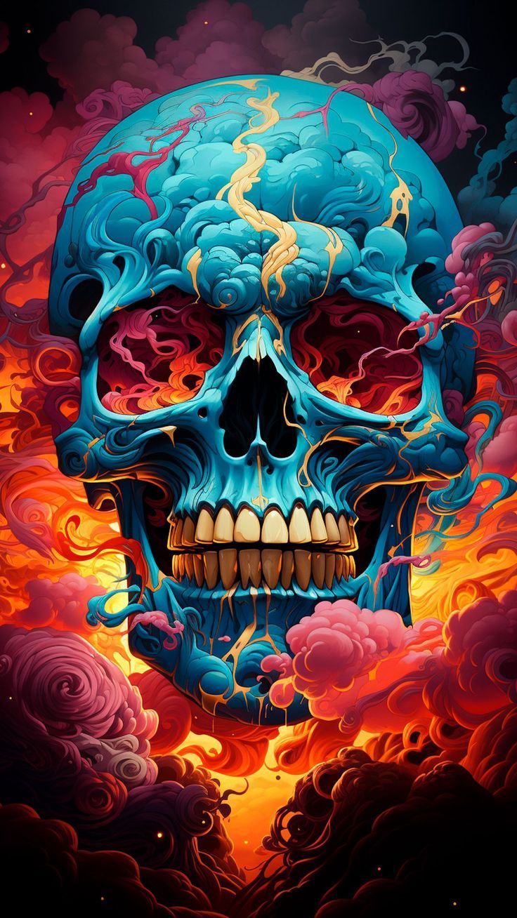 736x1308 Free background 4k, HD wallpaper skull