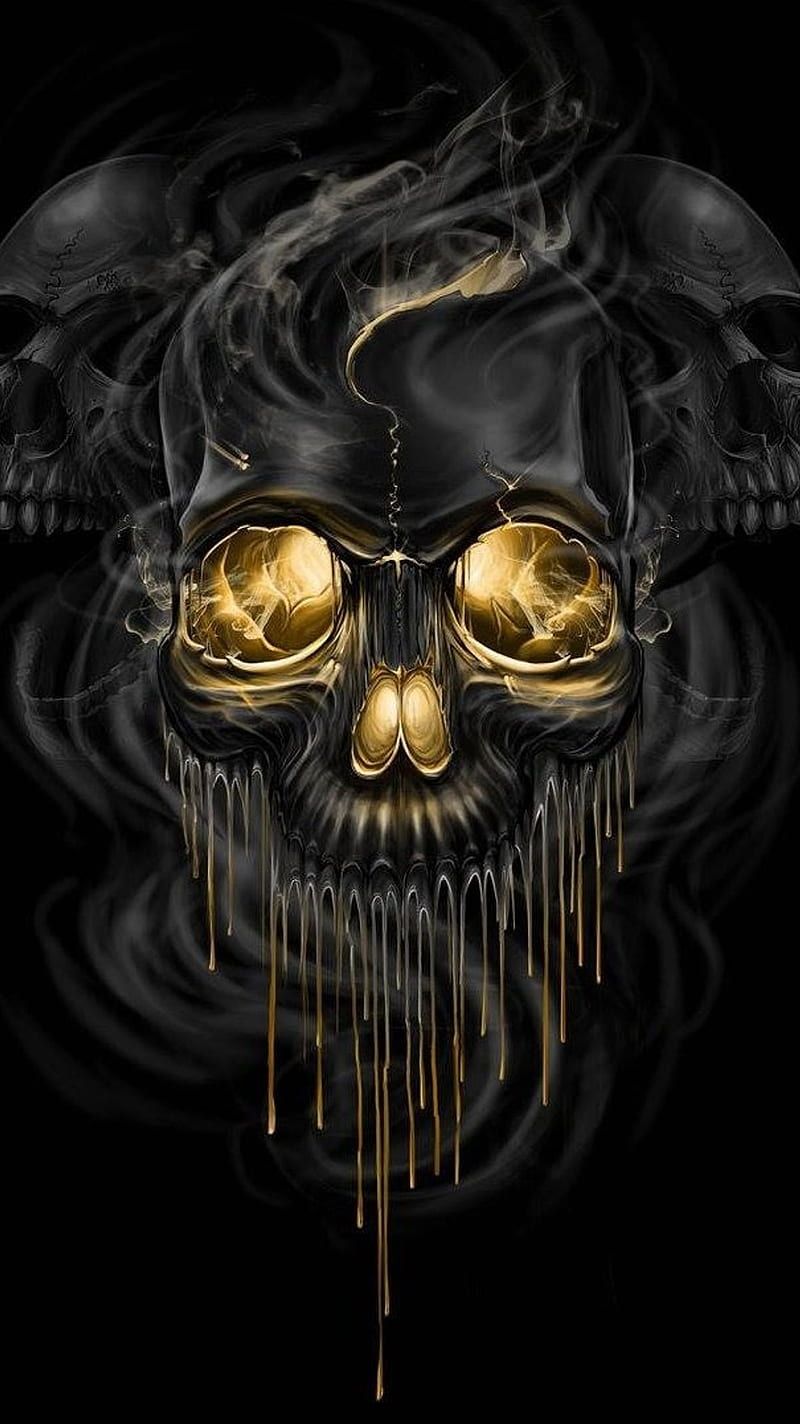 800x1424 HD skull wallpaper