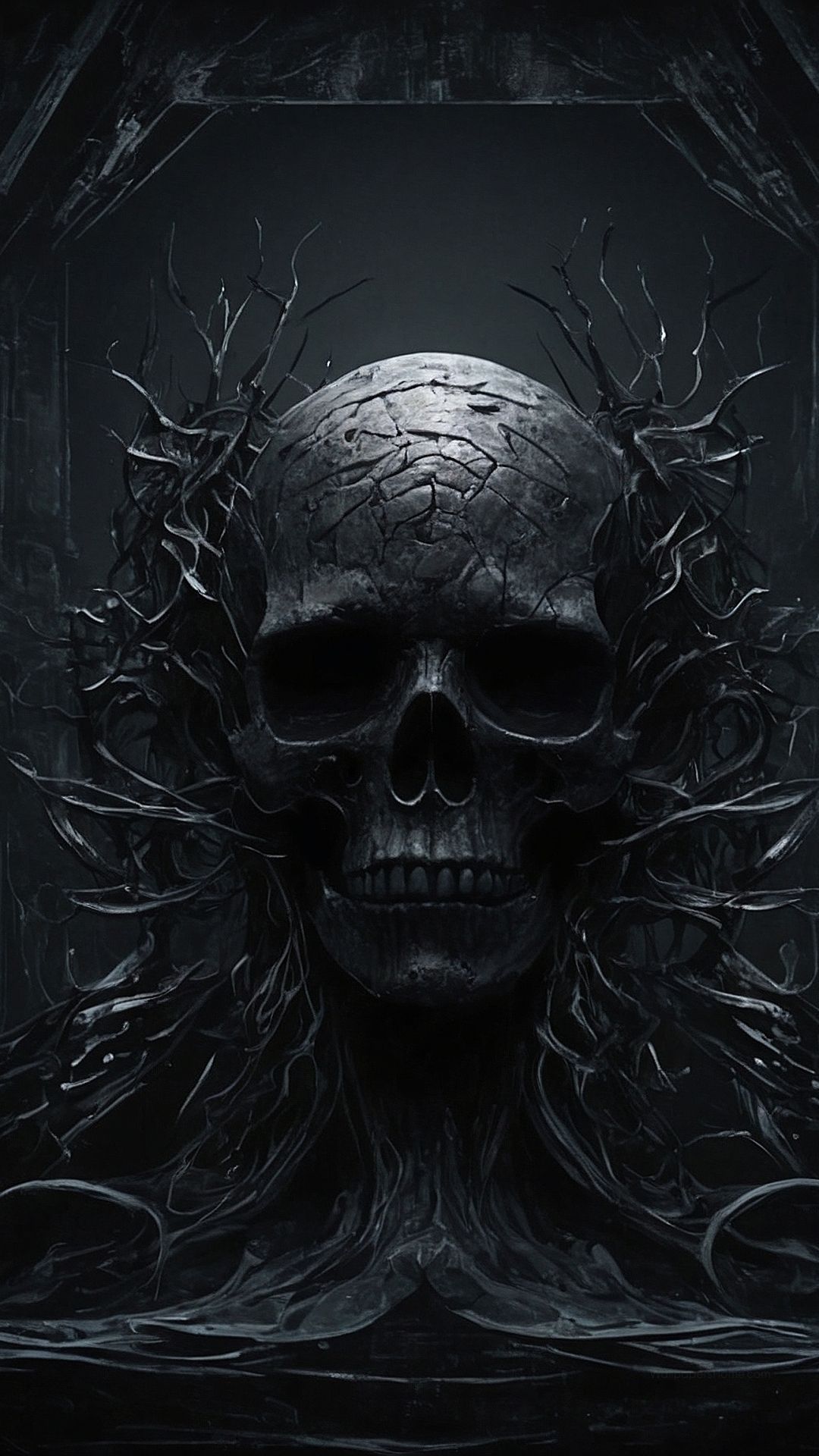 1080x1920 Skull Wallpaper, Bone, Creative