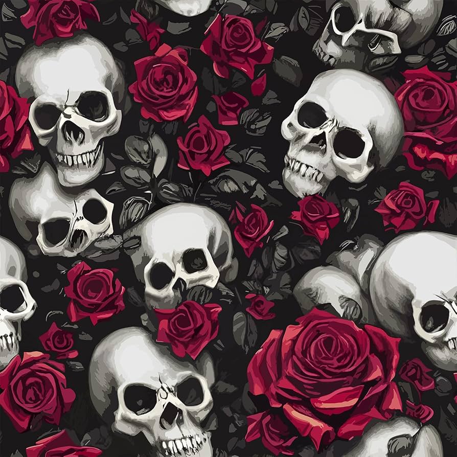 Skull Rose Wallpapers Top Free Skull Rose Backgrounds WallpaperAccess