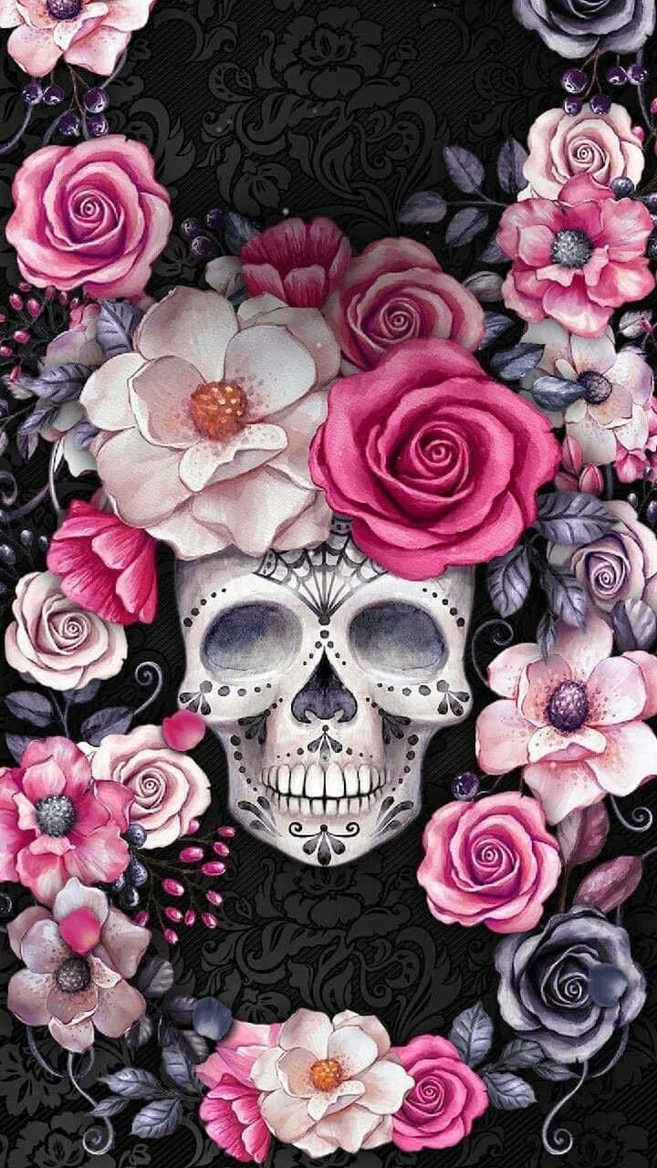 720x1280 Skulls Together in Harmony Wallpaper