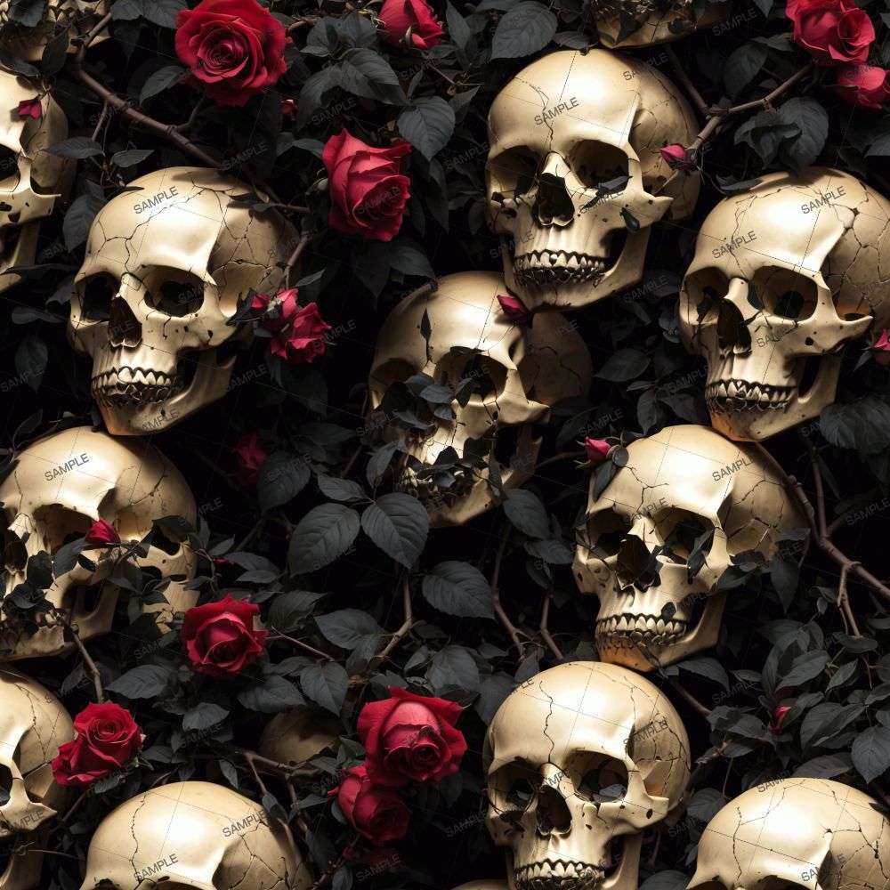 1000x1000 Skulls in the Rose Bush