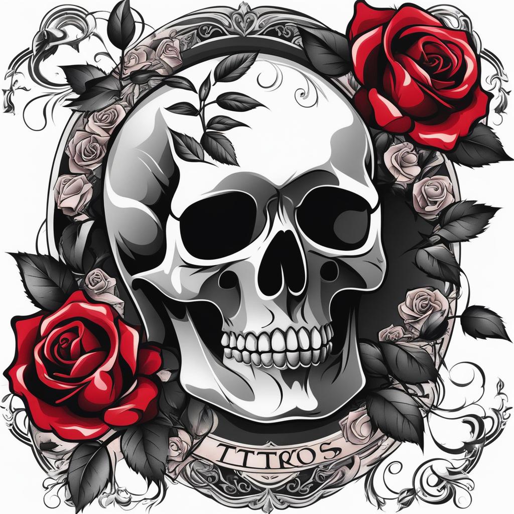 1024x1024 Tattoo Skull Rose, Creative Tattoos