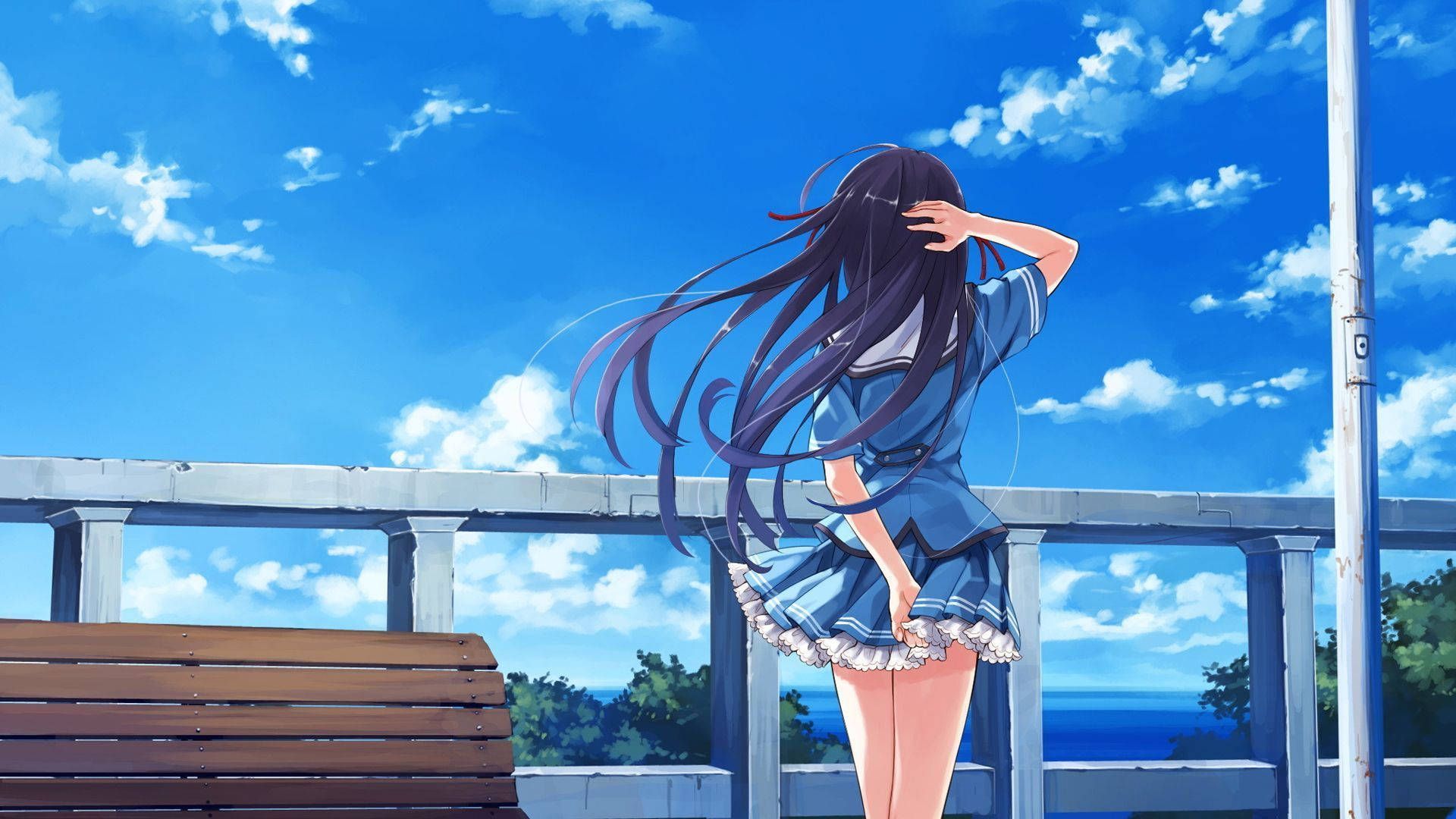 1920x1080 Anime Scenery Wallpaper