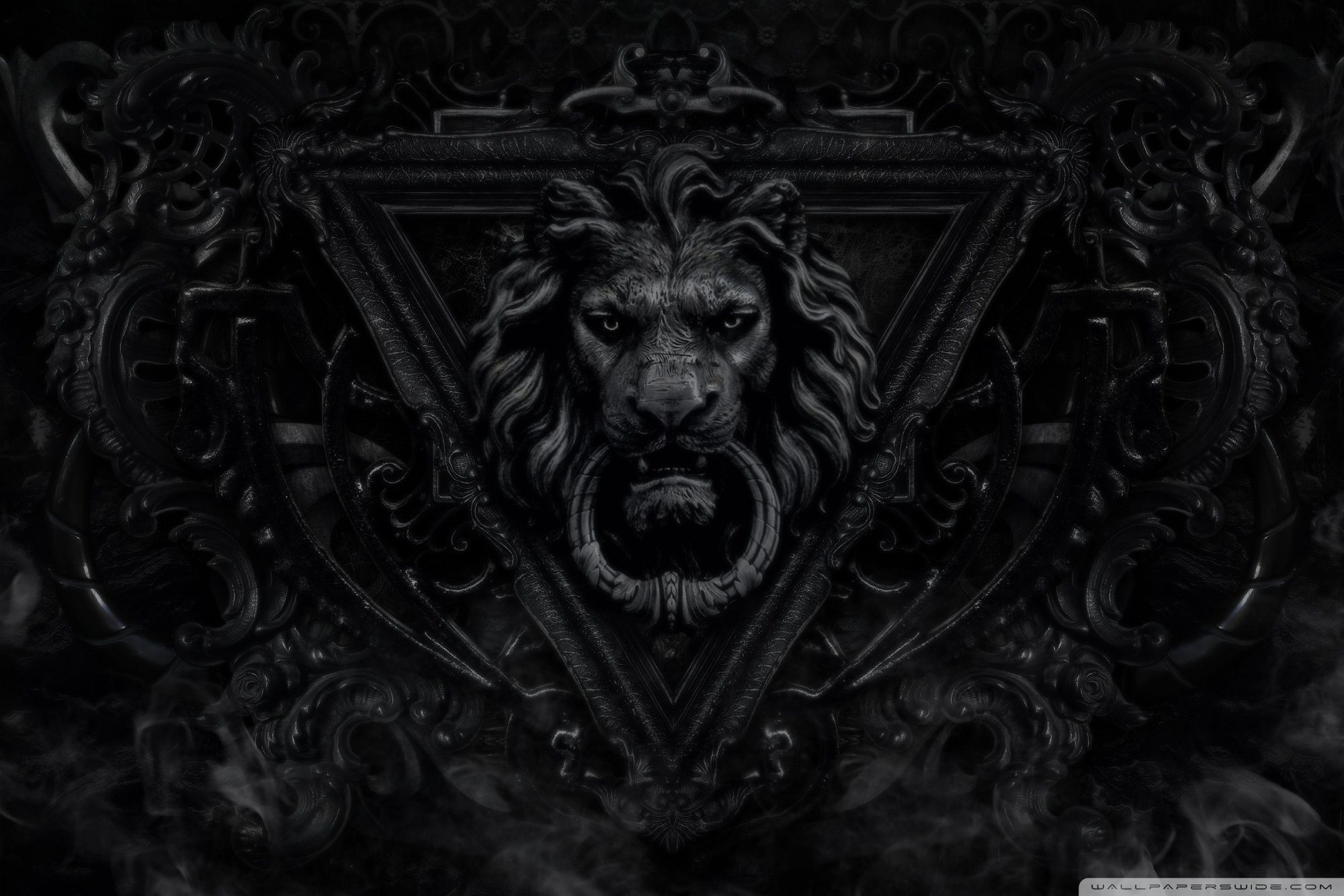 2000x1333 Dark Gothic Lion Ultra HD Wallpaper