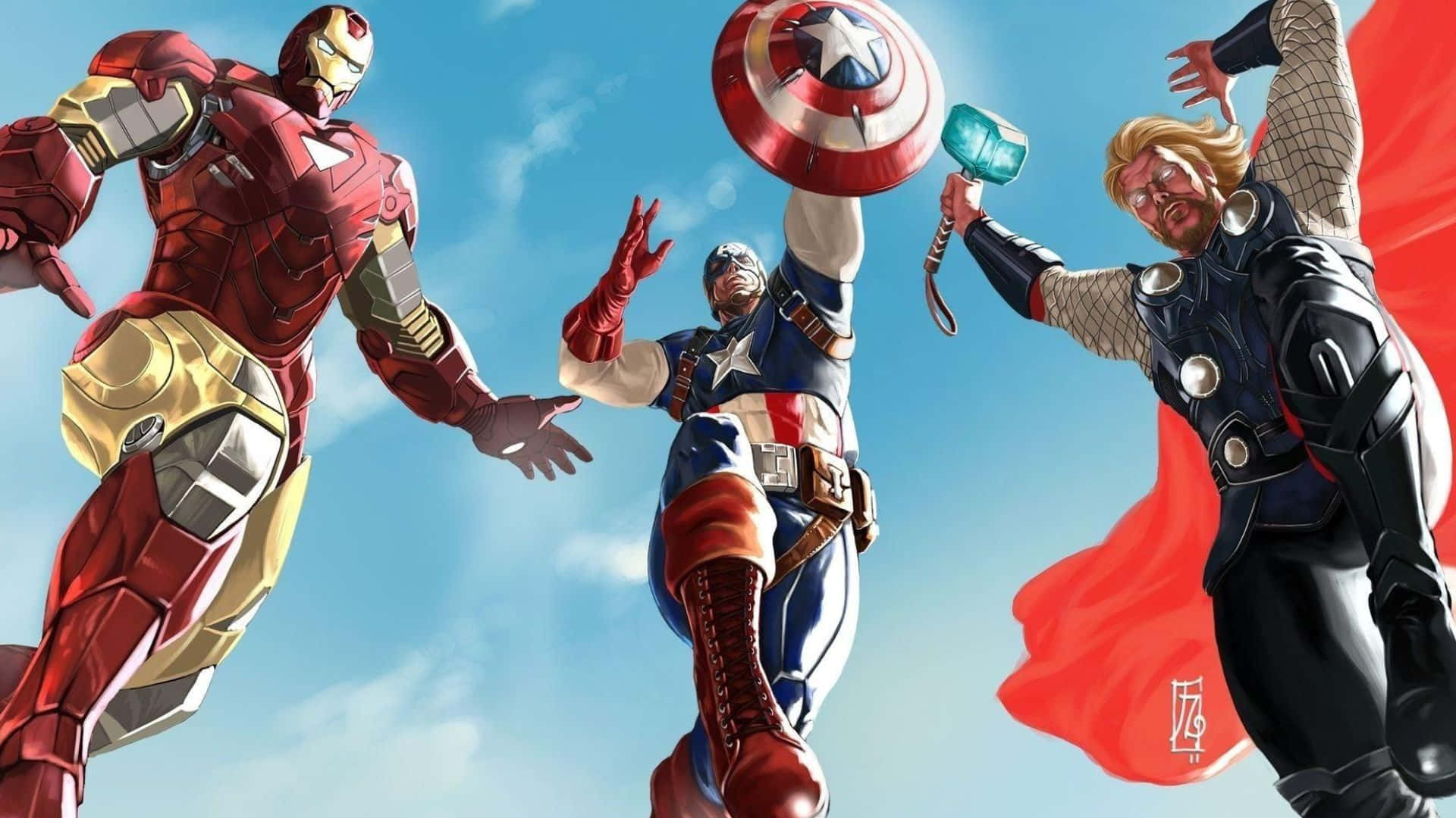 1920x1080 Download Iron Man and Captain America