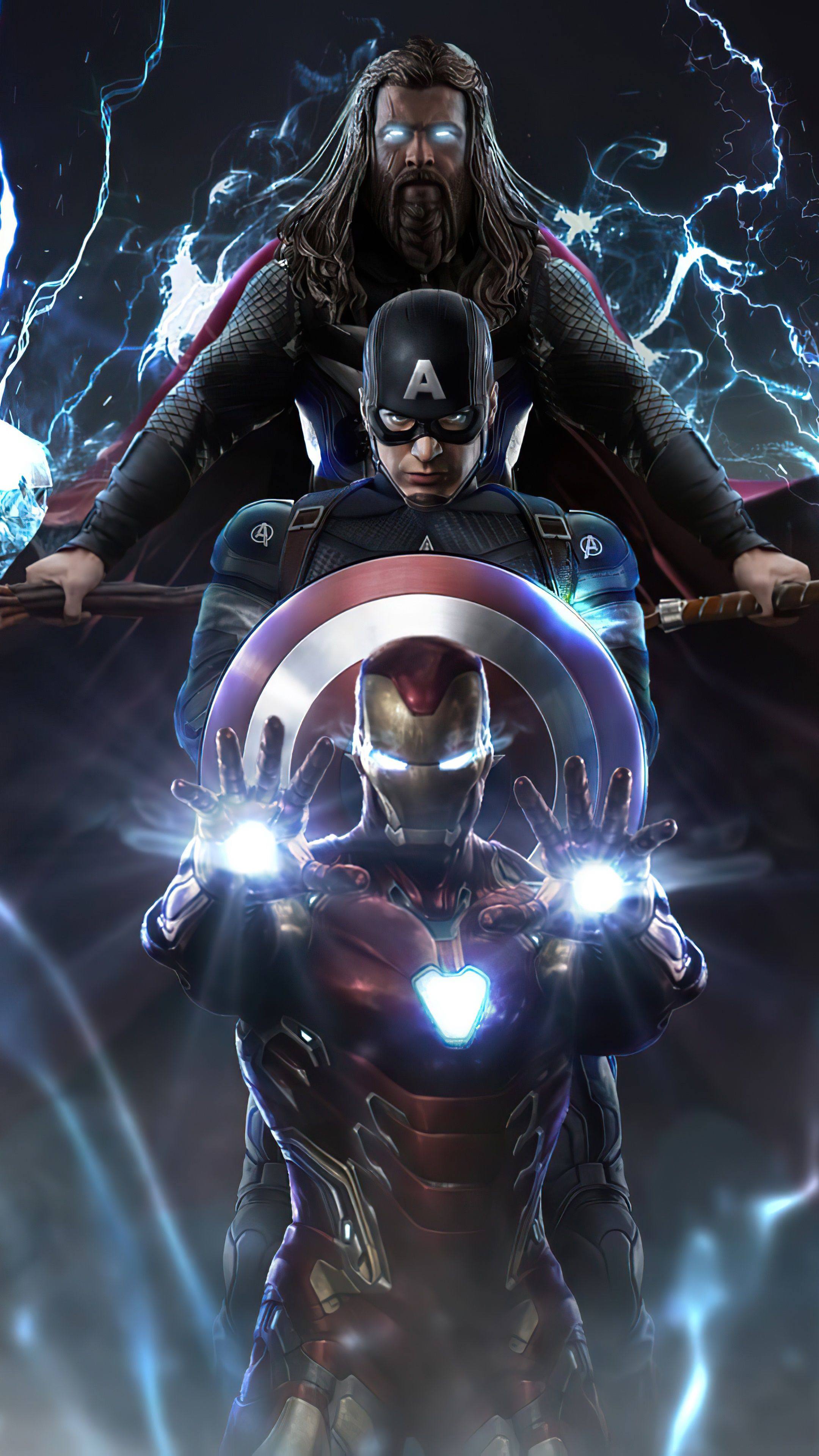 2160x3840 thor, captain america, superheroes