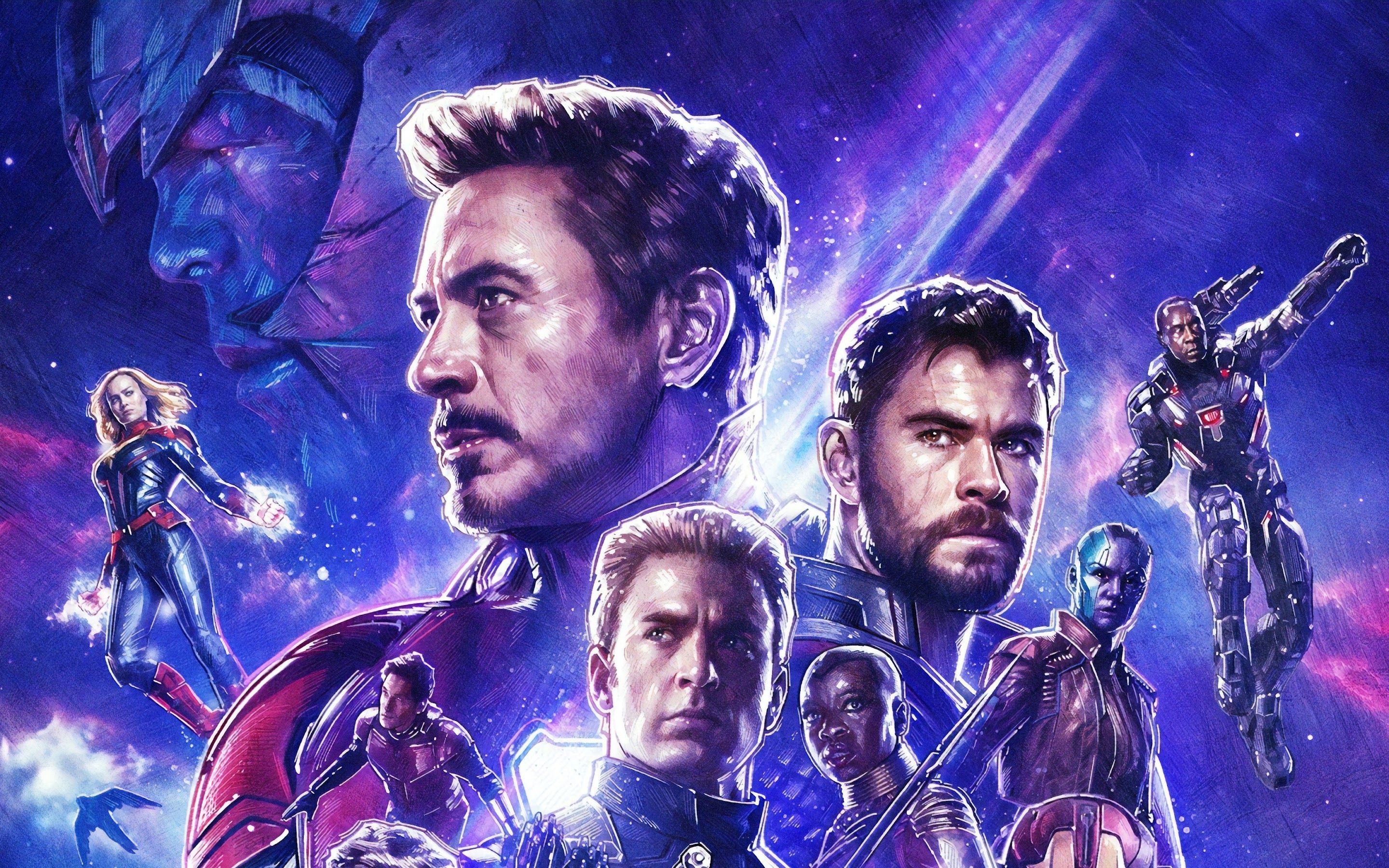 2880x1800 Avengers: Endgame Thanos Iron Man Thor
