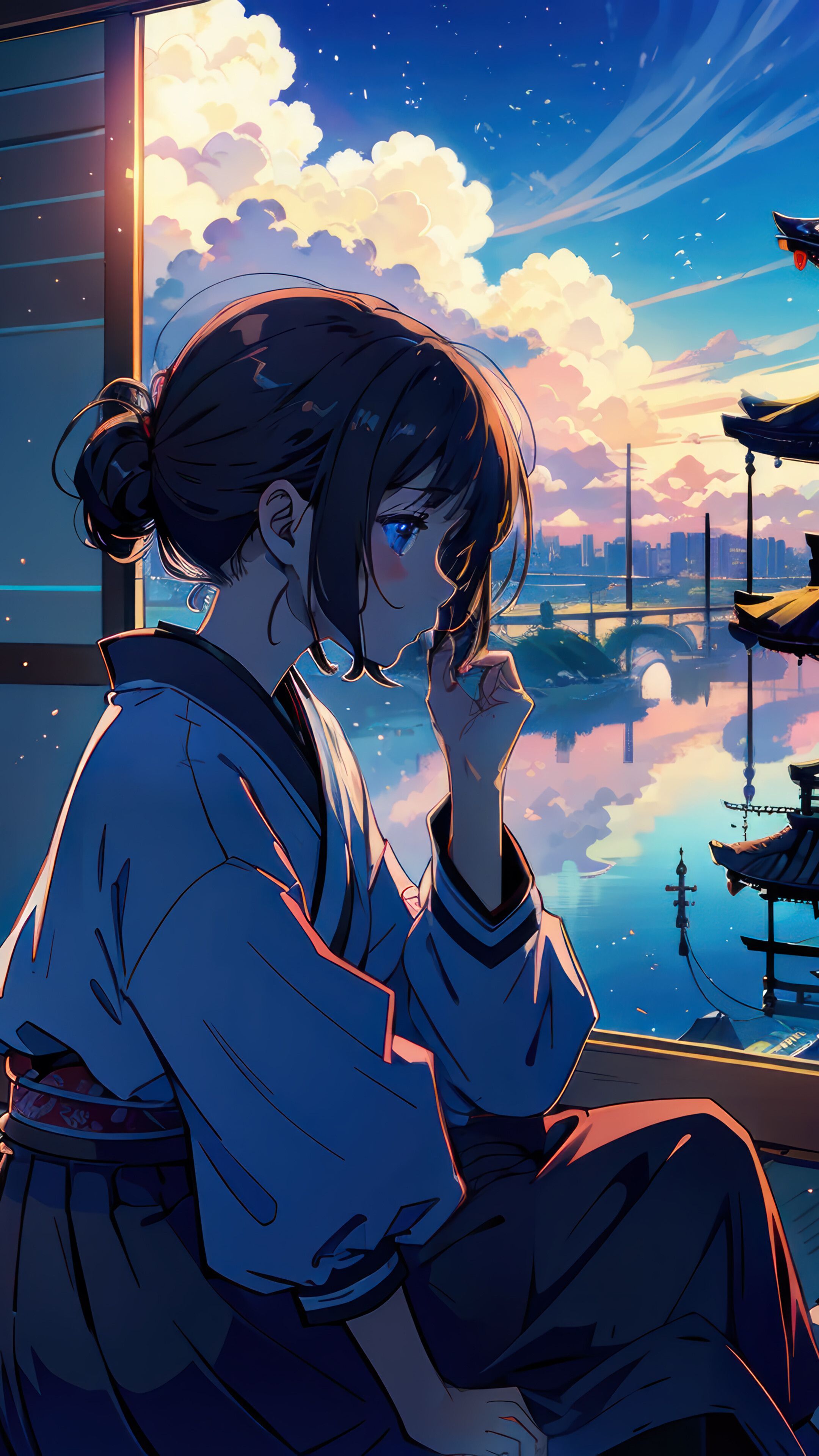 2160x3840 Japanese Room Art 4K Wallpaper iPhone