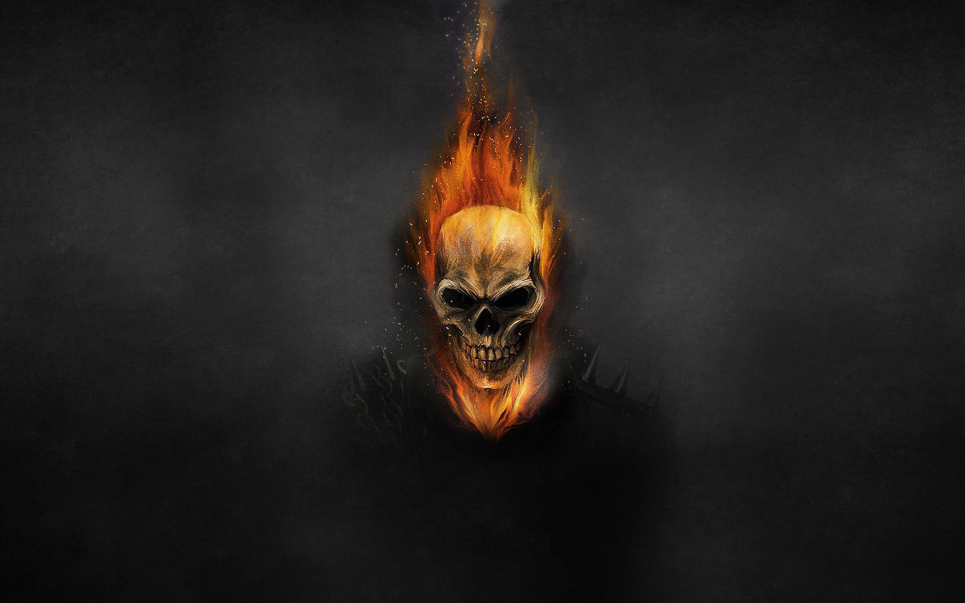 1920x1200 Wallpaper the dark background, fire