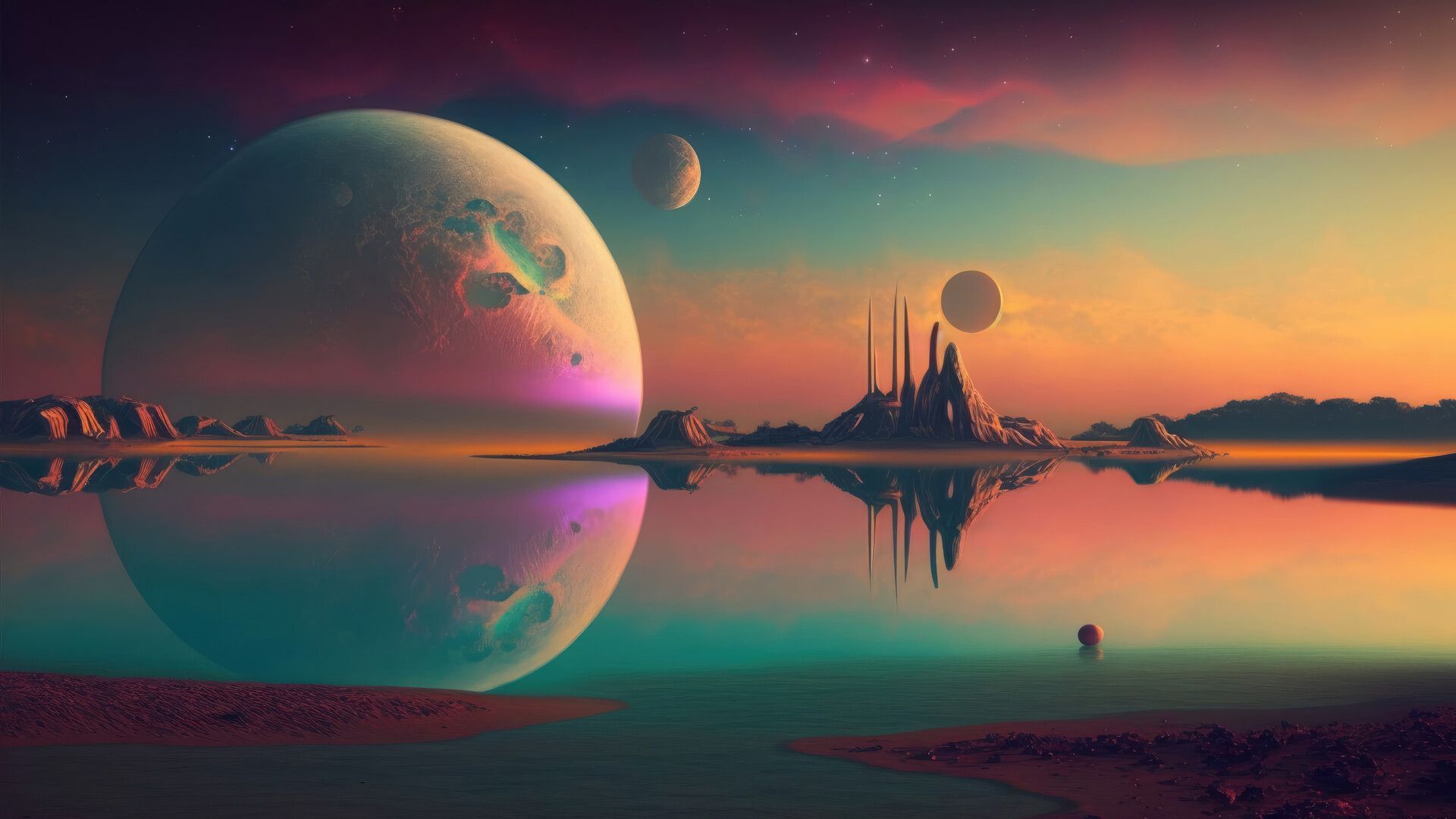 1920x1080 Planet Scenery Sci Fi Wallpaper 4K HD