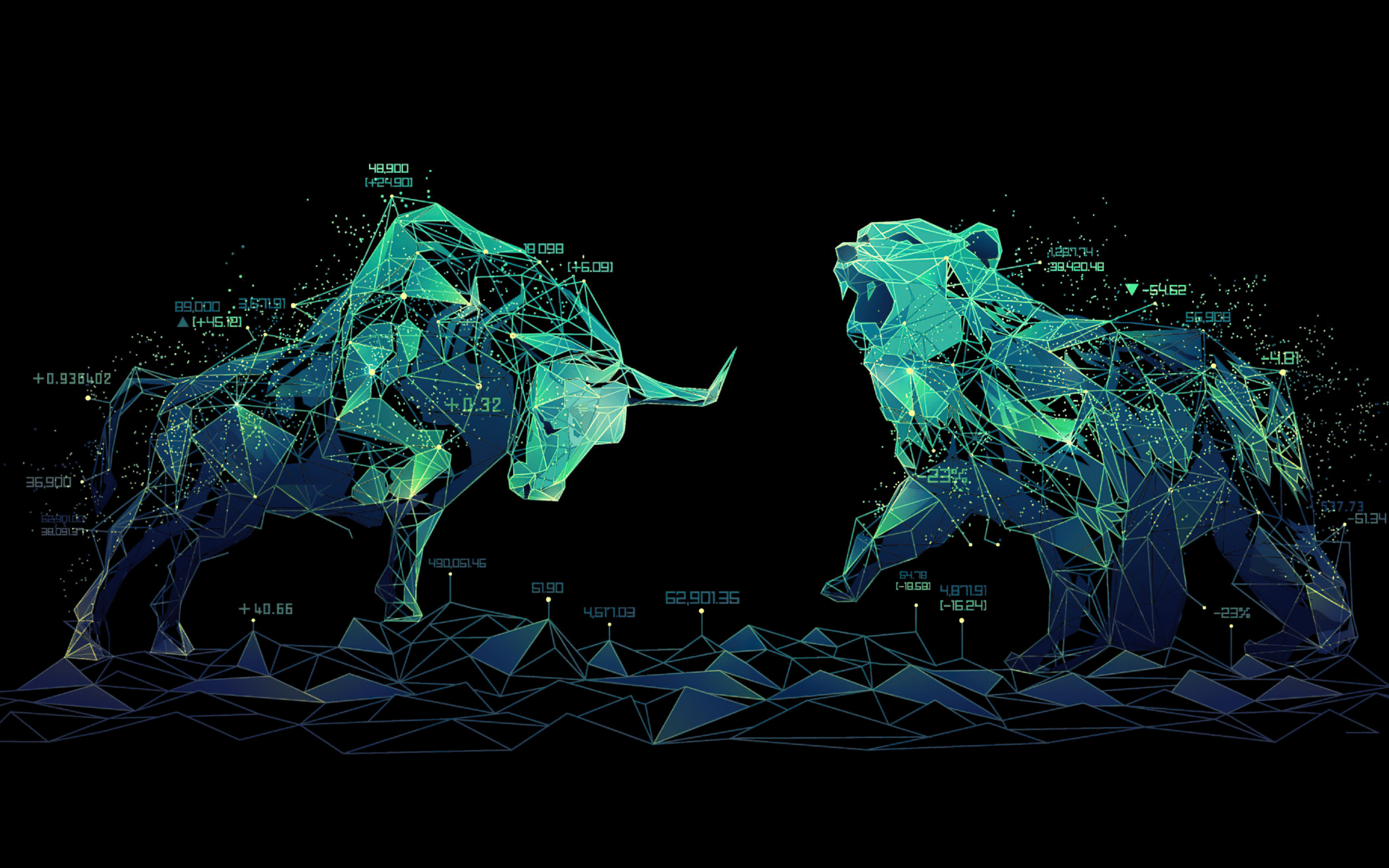 1920x1200 Bull Wallpaper 4K, Bear, Trading, Forex