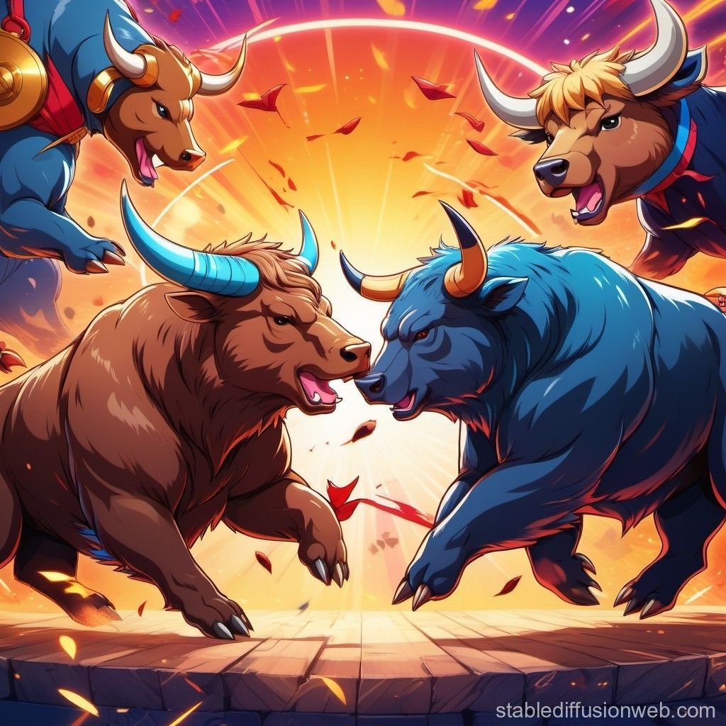 1024x1024 bulls_and_bears Prompts. Stable