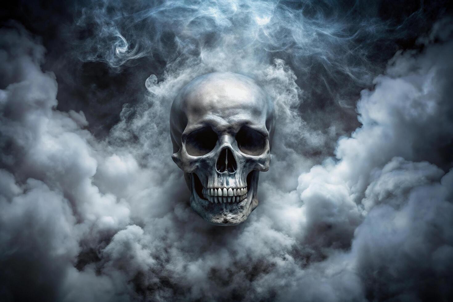 1470x980 Smoke Skull , Image