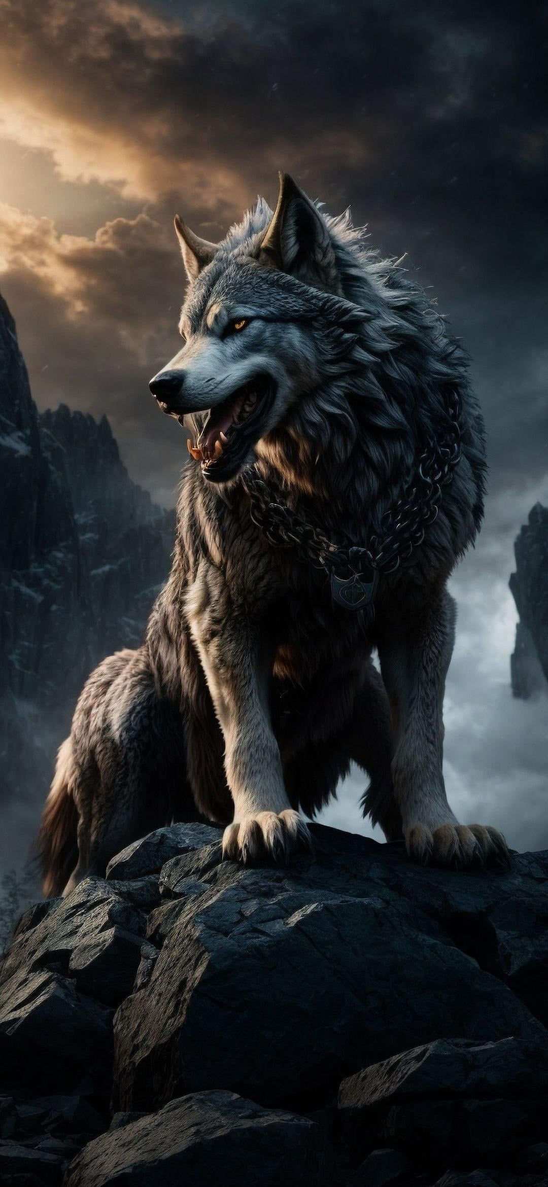 1080x2340 Wolf 4K wallpaper, Cool HD Wallpaper