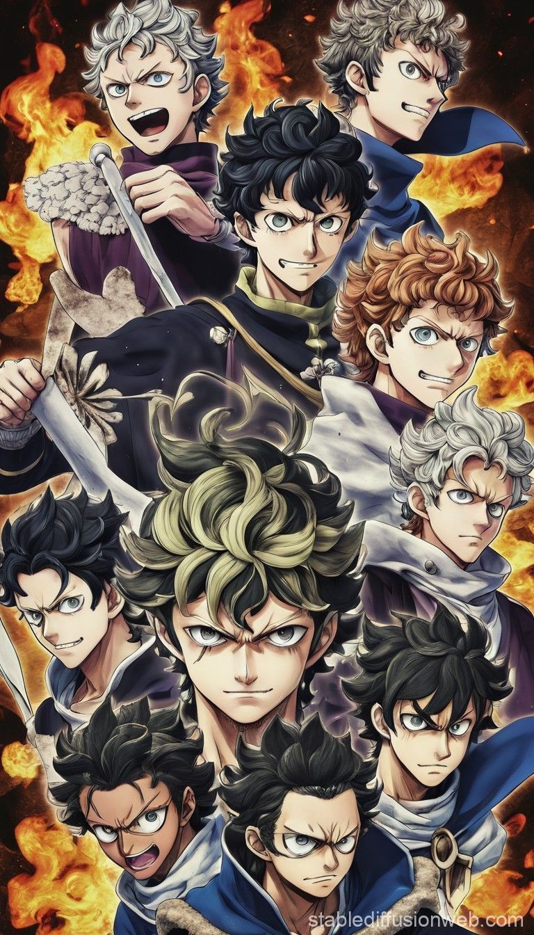 768x1344 Black Clover Anime Fantasy. Stable