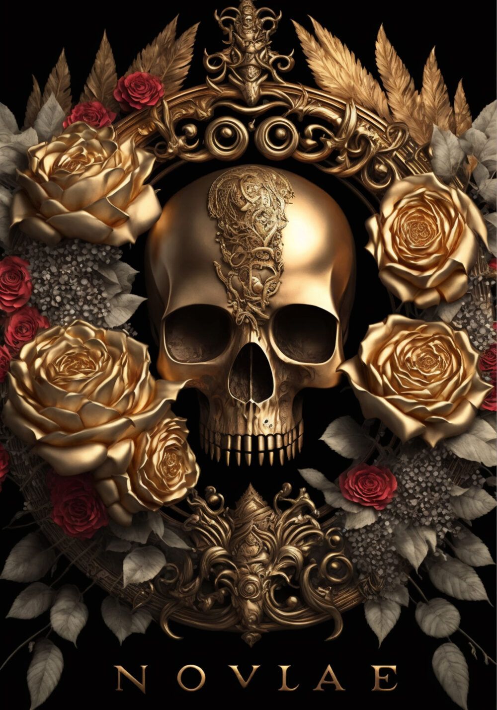 1000x1429 Gold Skull 5