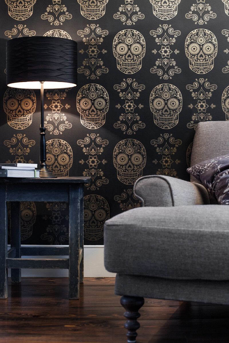 800x1200 Day of the Dead Sugar Skull Wallpaper