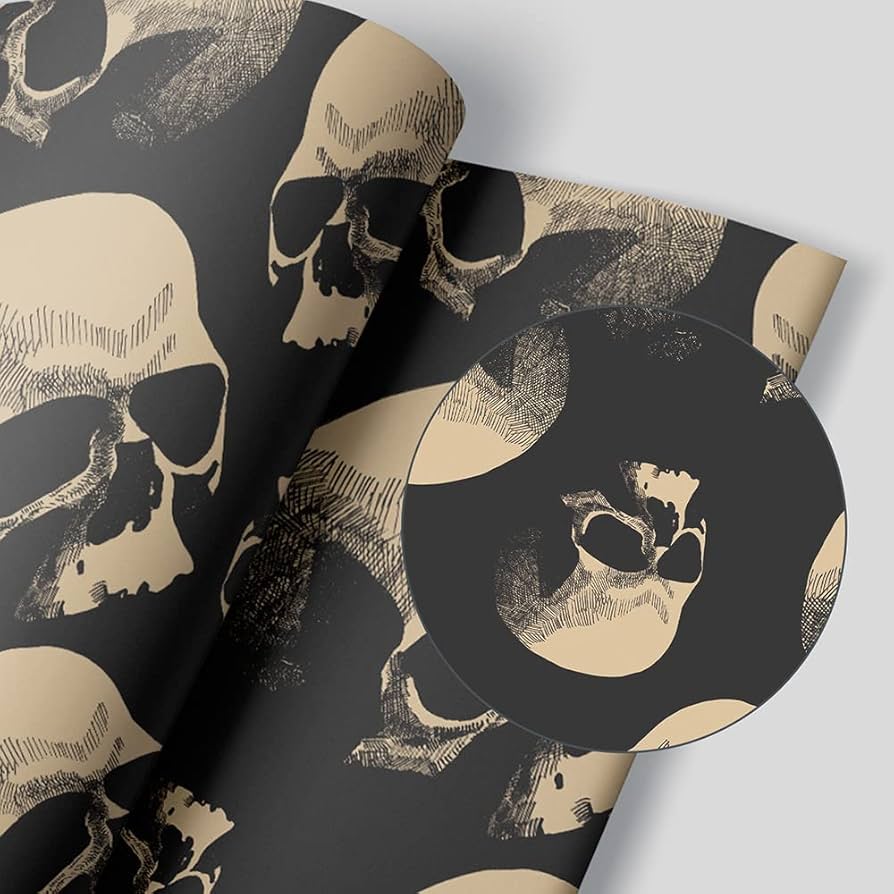 894x894 Skulls Wallpaper Halloween Scary