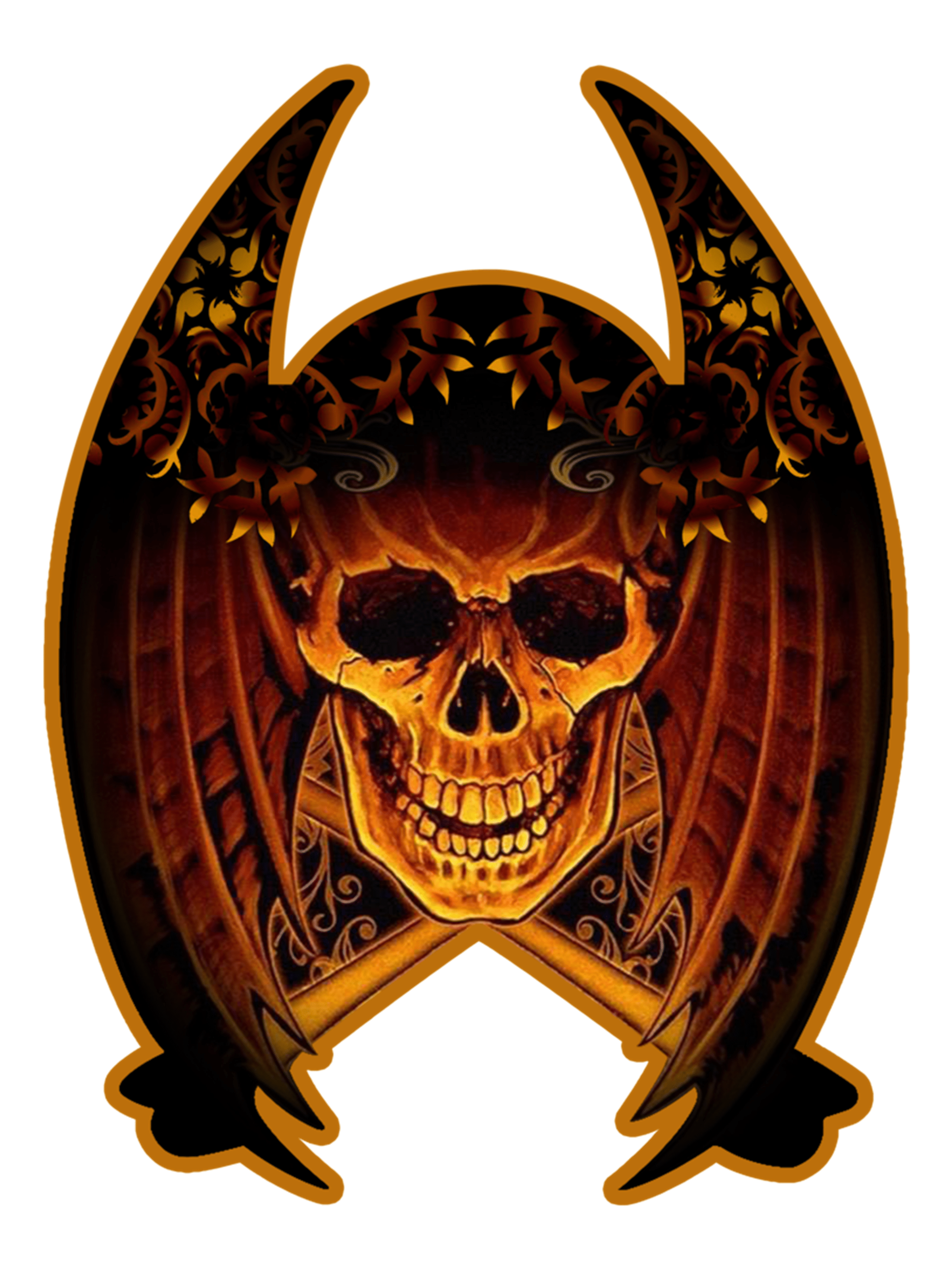 2400x3200 Golden Skull