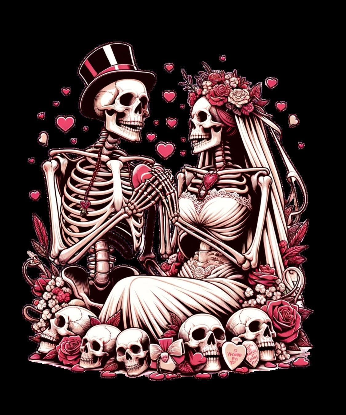 1125x1350 Love Eternal Skeleton Couple Romantic
