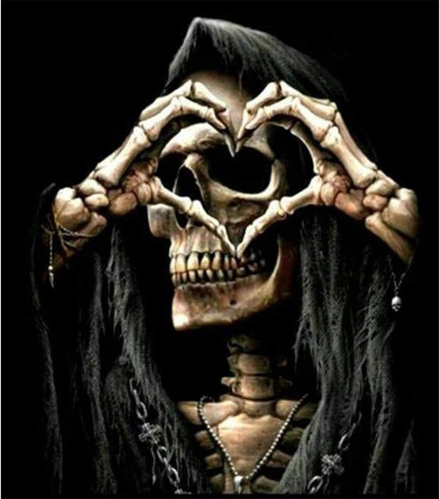 882x1000 Blanriguelo Canvas Wall Art Death Skull