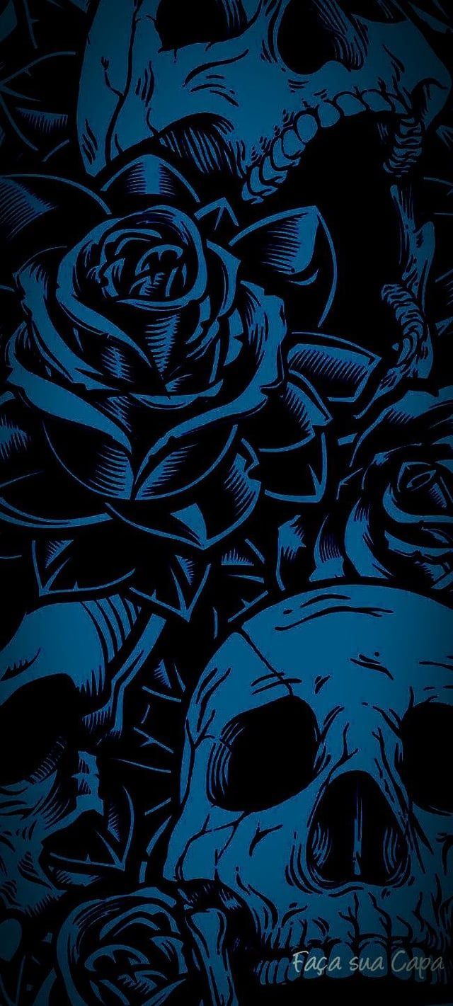 640x1421 Skull and Roses. I'm a sucker