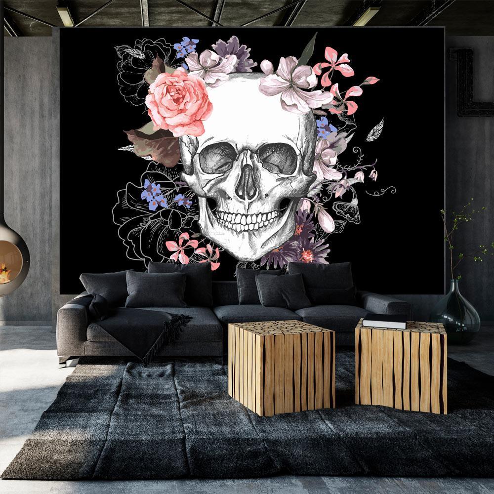 1000x1000 Tiptophomedecor Floral Wallpaper Wall Mural and Flowers, Size: 98Wx68H
