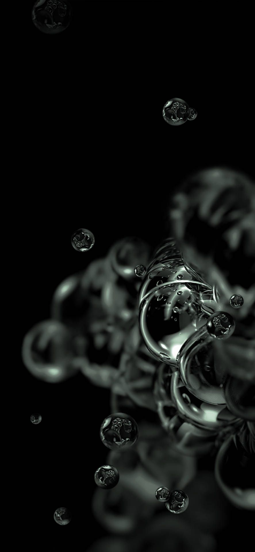 887x1920 Stunning Samsung Full HD Bubbles