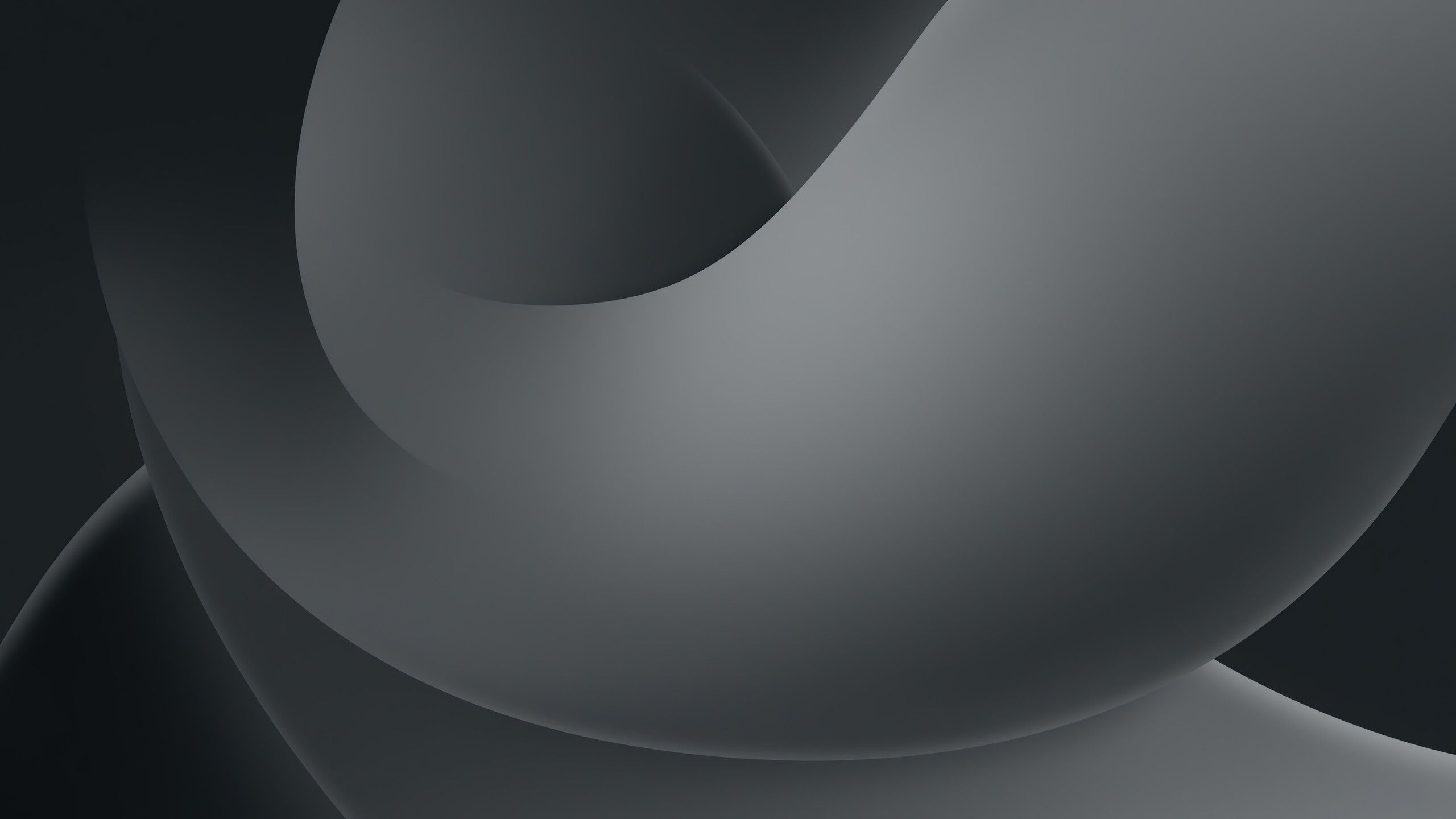 2560x1440 Abstract iOS 16 Dark Wallpaper 4K HD