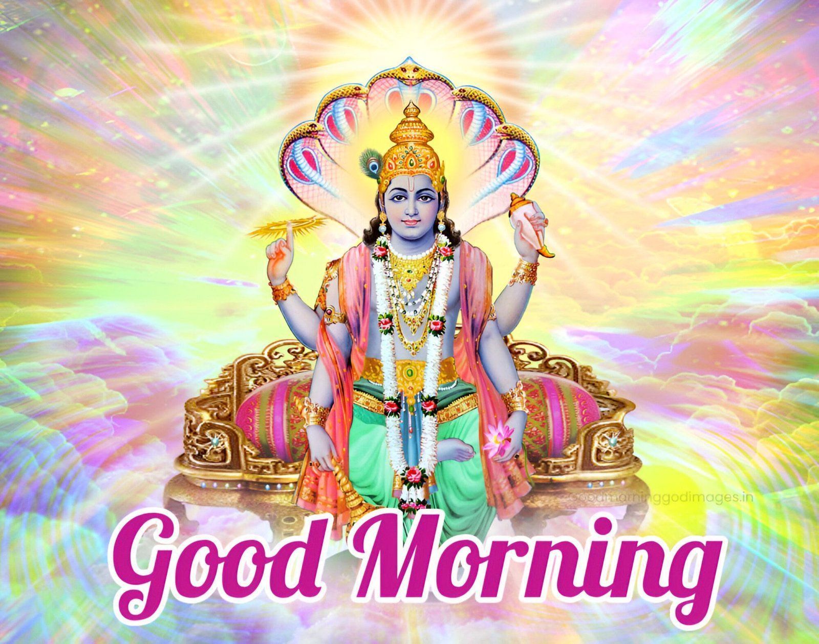 1600x1258 Good Morning Lord Vishnu, May Your