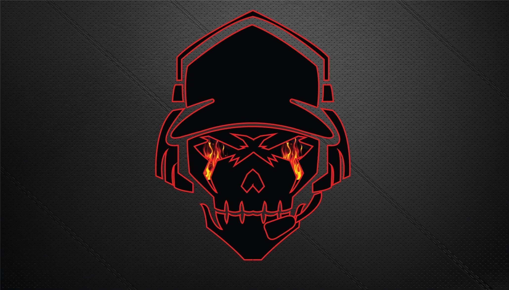 2059x1175 Skull on fire gaming wallpaer