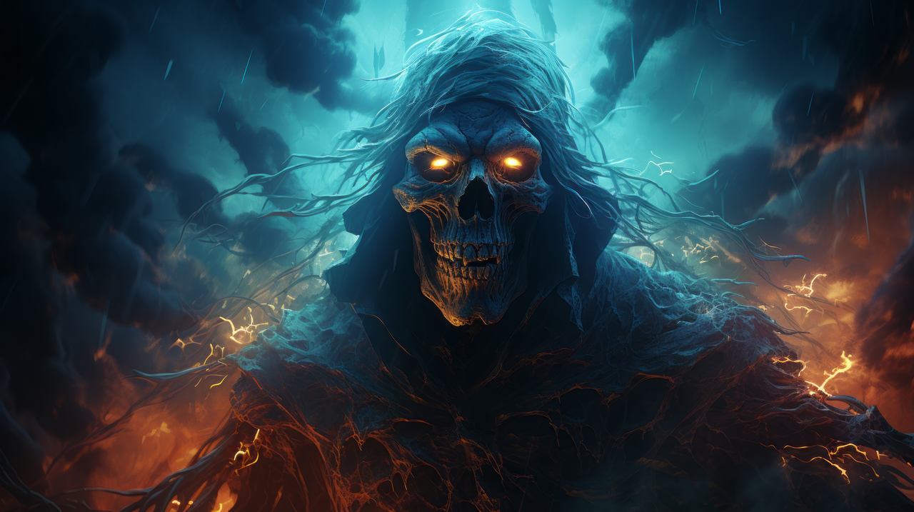 1280x717 Demon Wallpaper, Flames