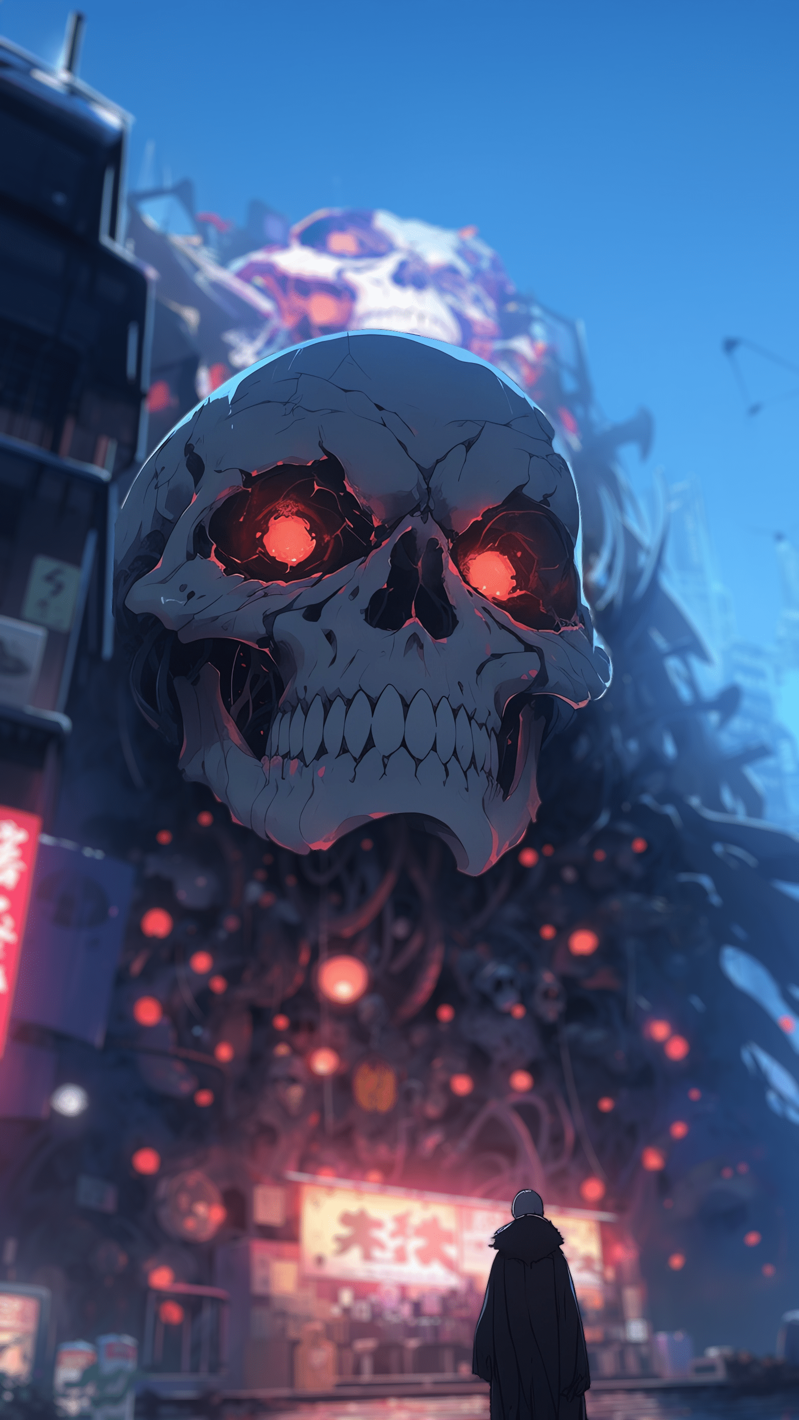 1576x2802 Anime Skulls Wallpaper