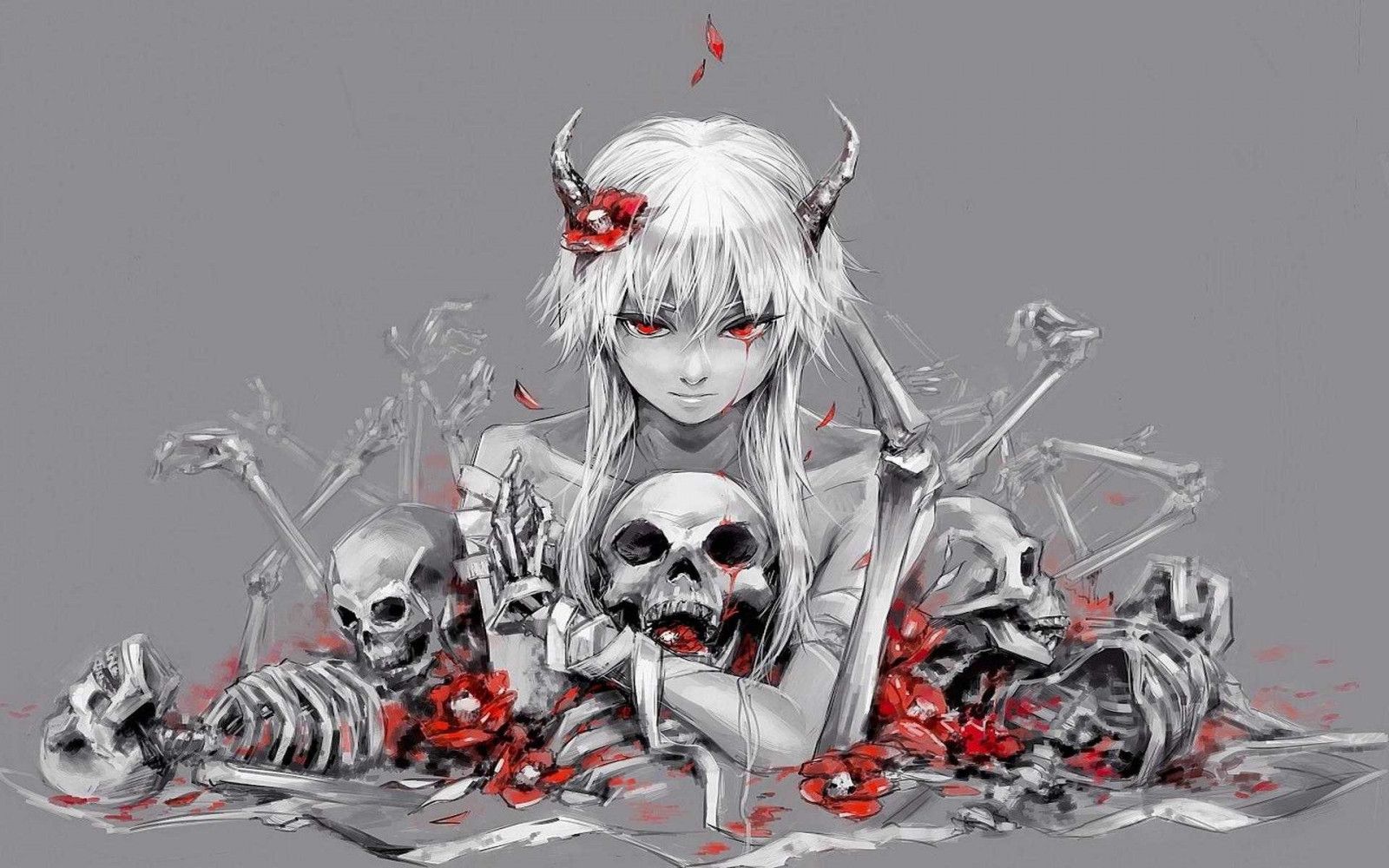 1600x1000 Skull Anime Wallpaper