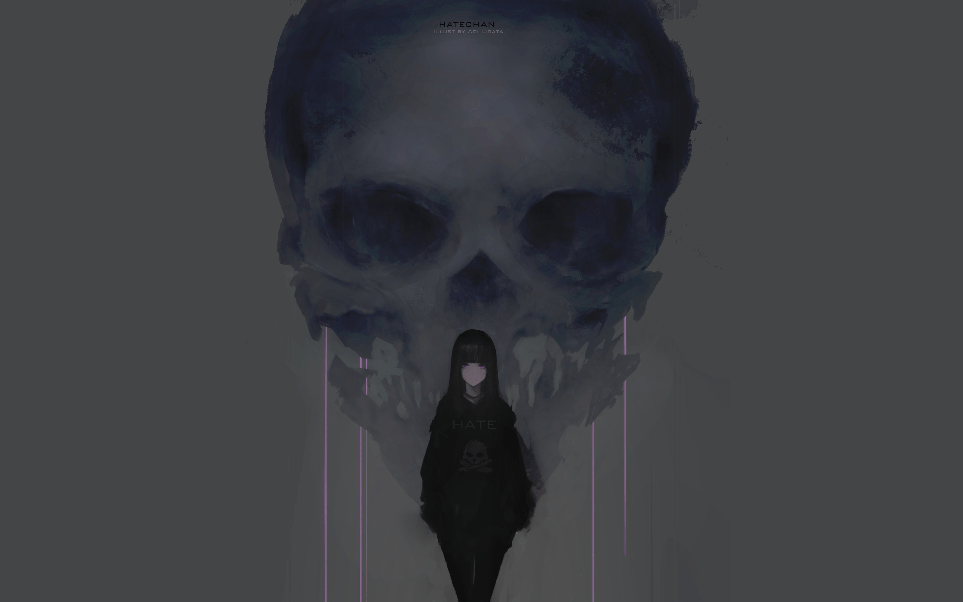 1920x1200 Skull Anime Original HD Wallpaper