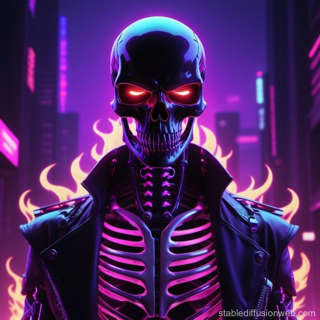 1024x1024 dark anime skeleton screams Prompts