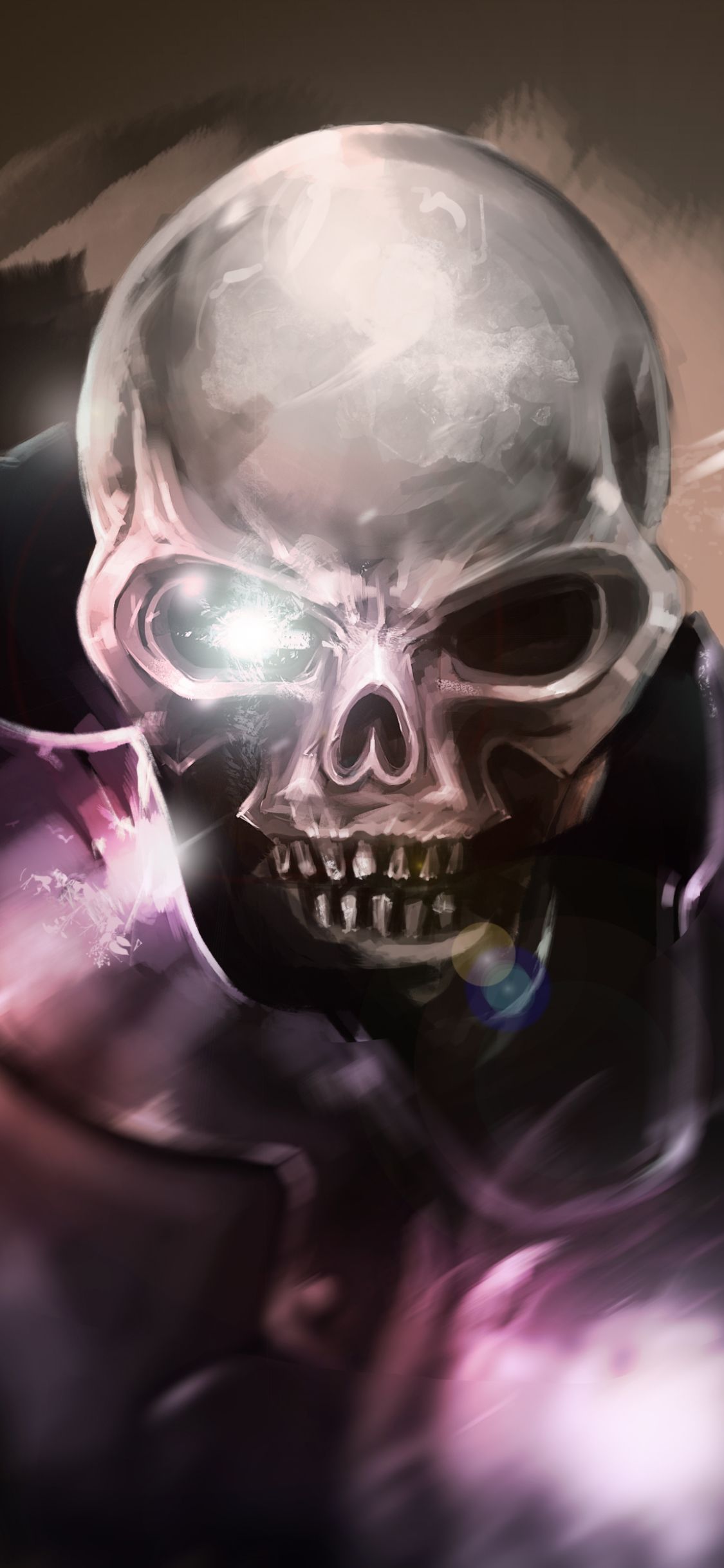 1125x2436 Mobile wallpaper: Dark, Skull, Skeleton