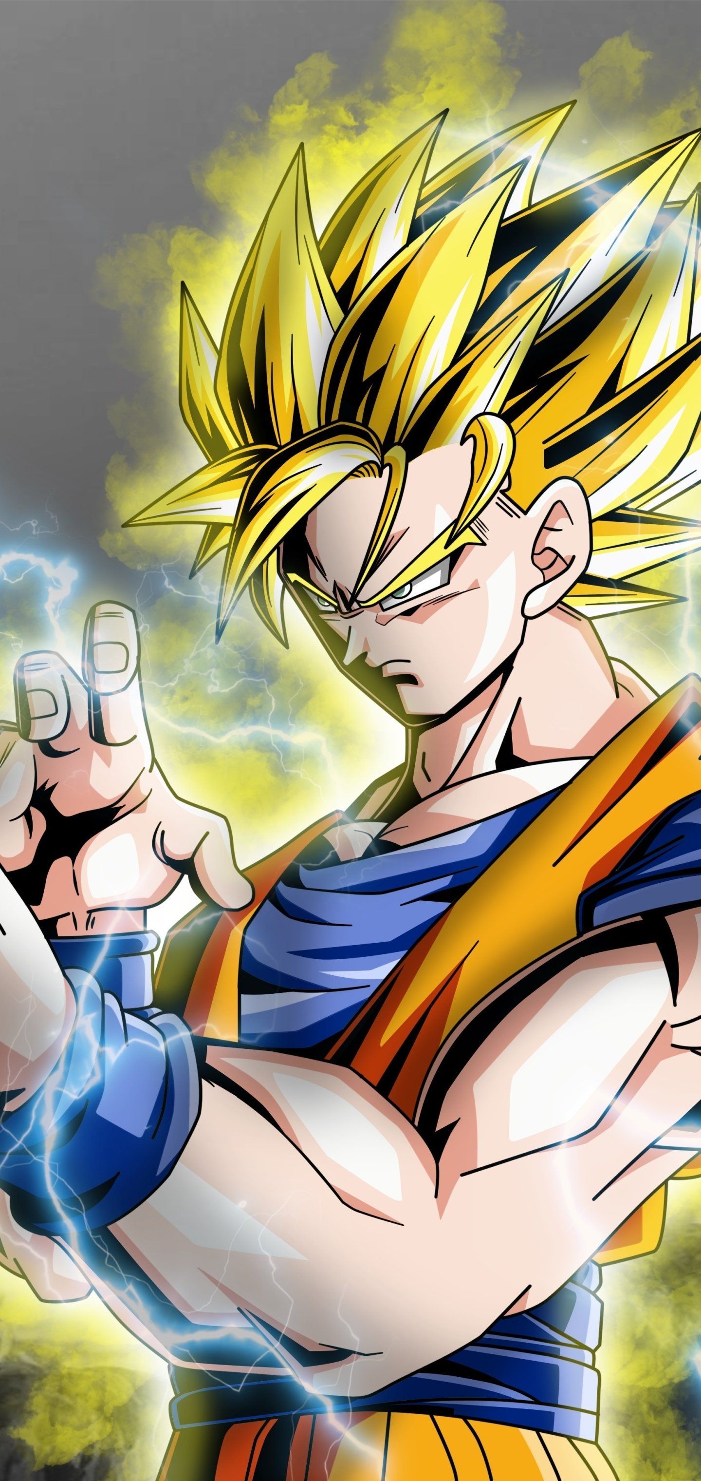 1440x3040 Download Super Saiyan 2 Goku Anime