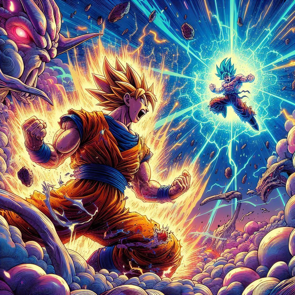 1024x1024 High Resolution Goku Wallpaper 1080p