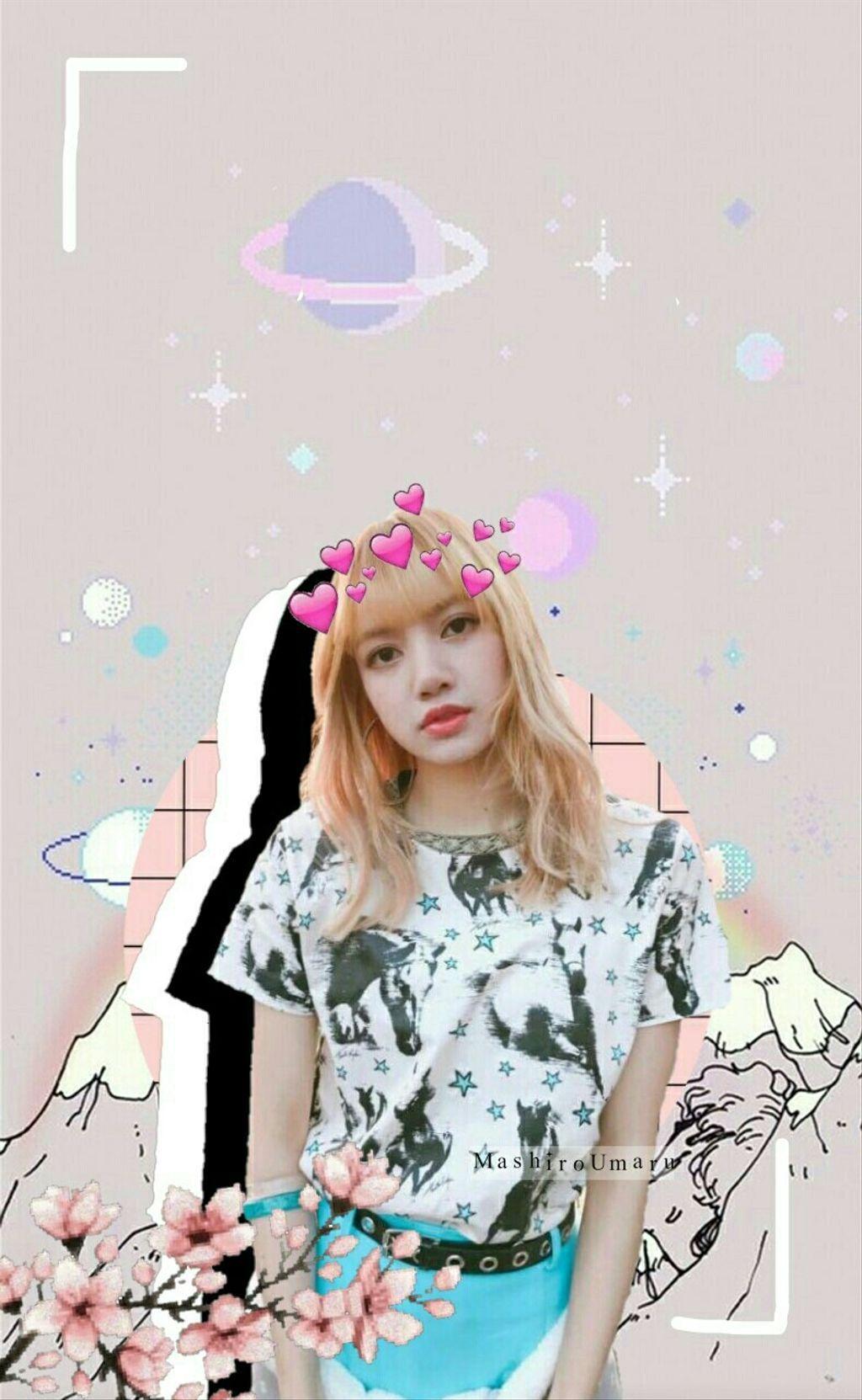 1024x1663 Black Pink Lisa Wallpaper