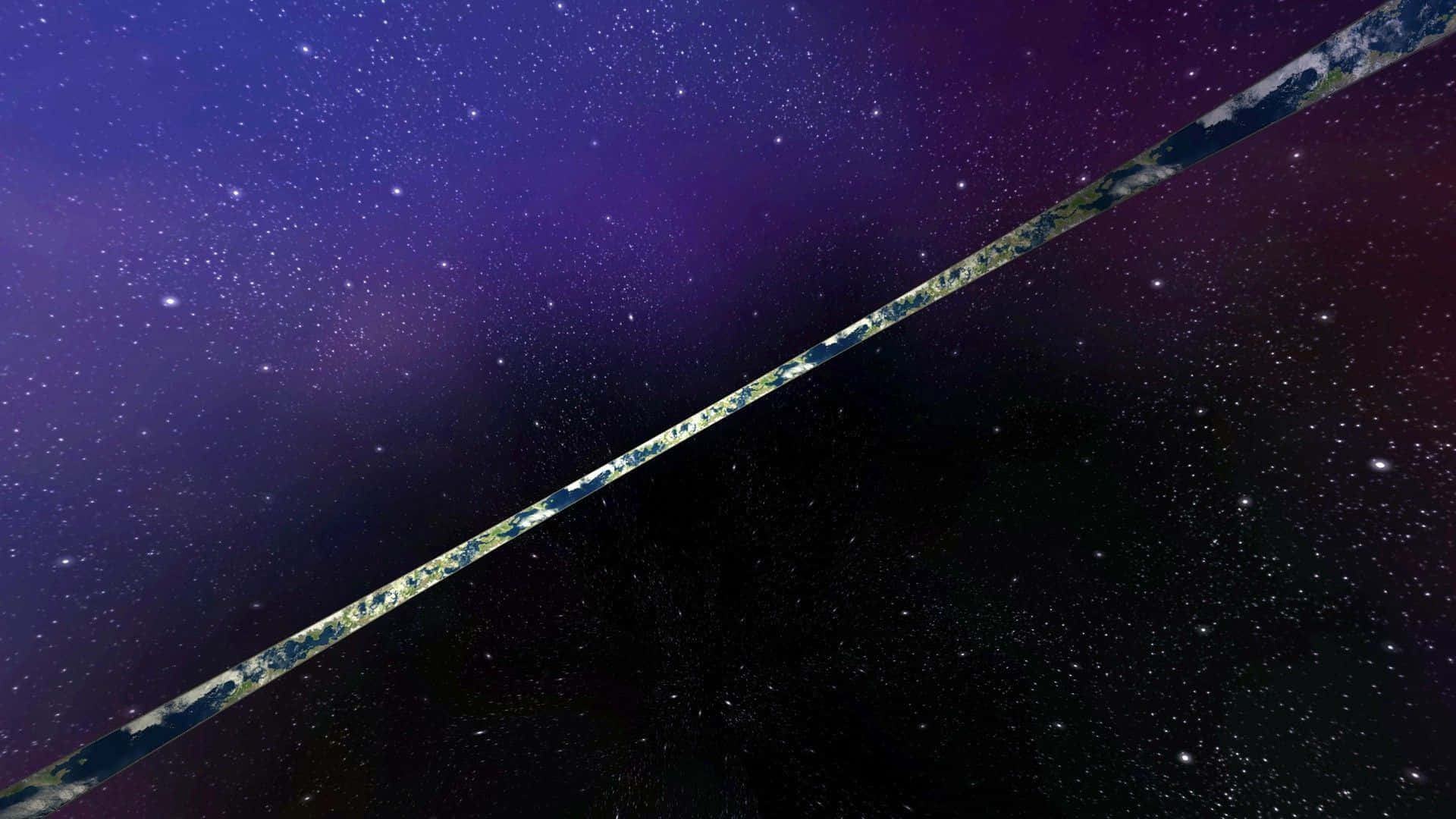 1920x1080 Halo Ring in Night Sky Wallpaper