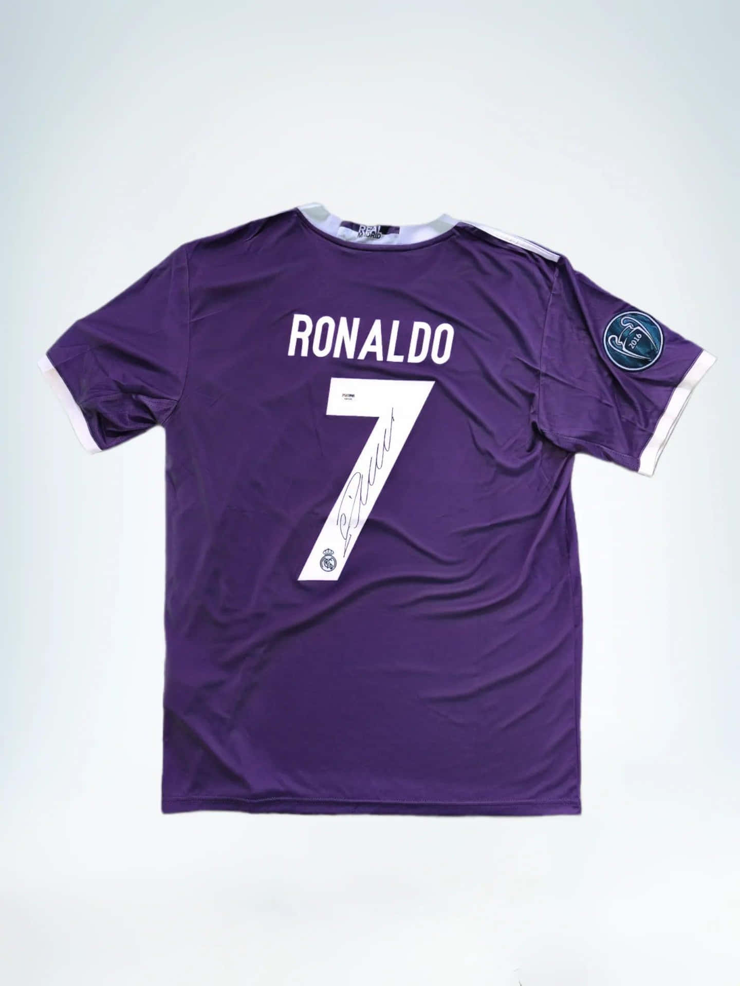 1440x1920 Signed Purple Ronaldo Jersey Wallpaper