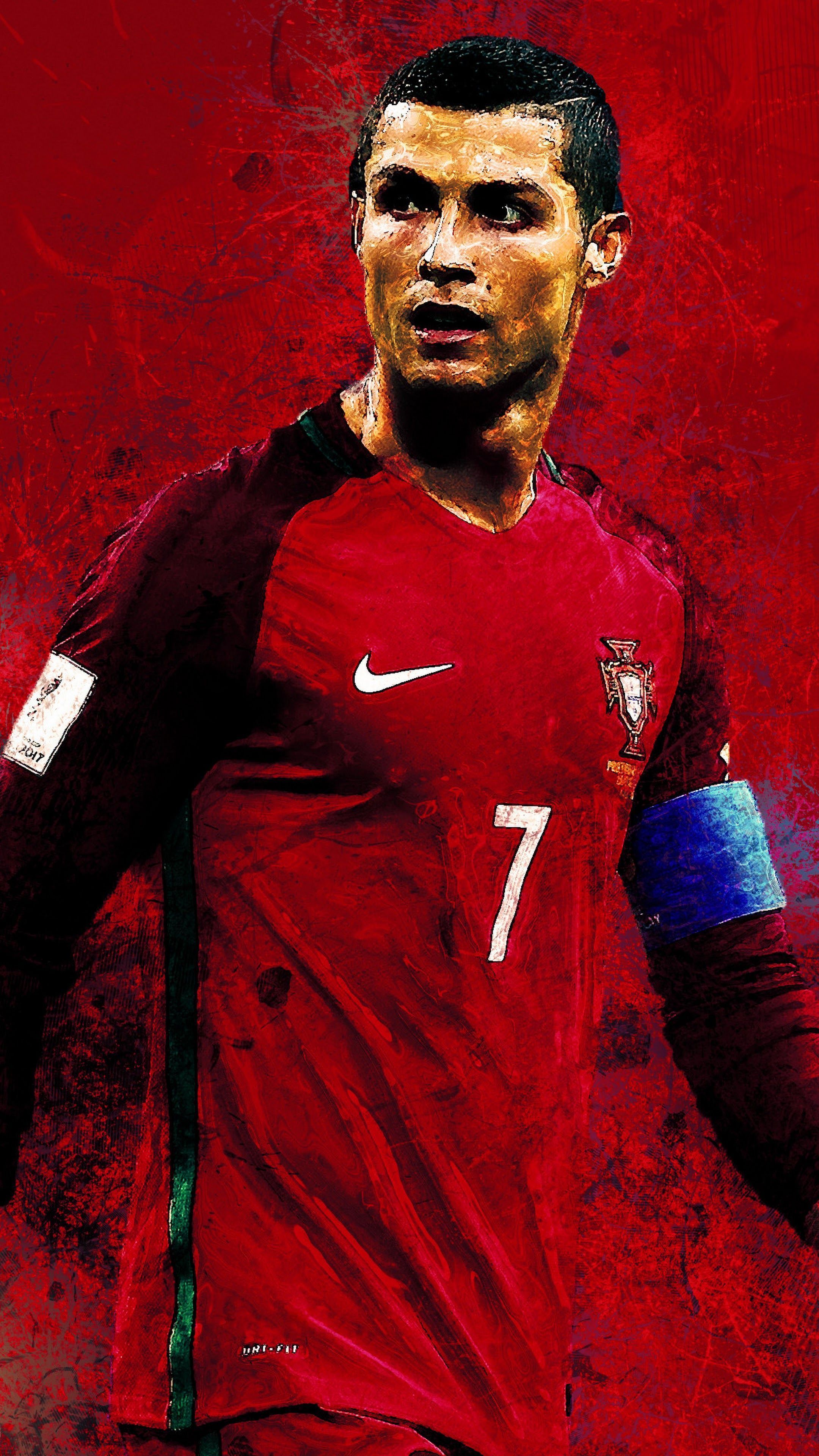 2160x3840 Cristiano Ronaldo Football 4K Wallpaper