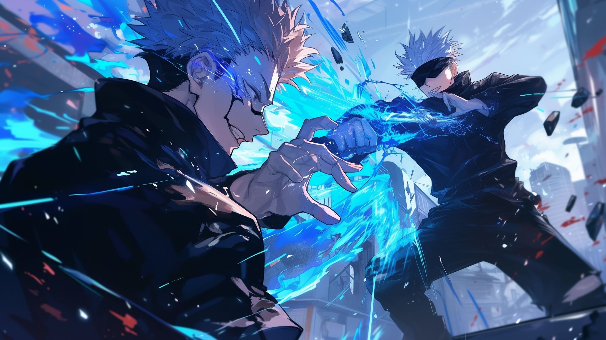 1927x1080 Gojo vs Sukuna Jujutsu Kaisen Battle