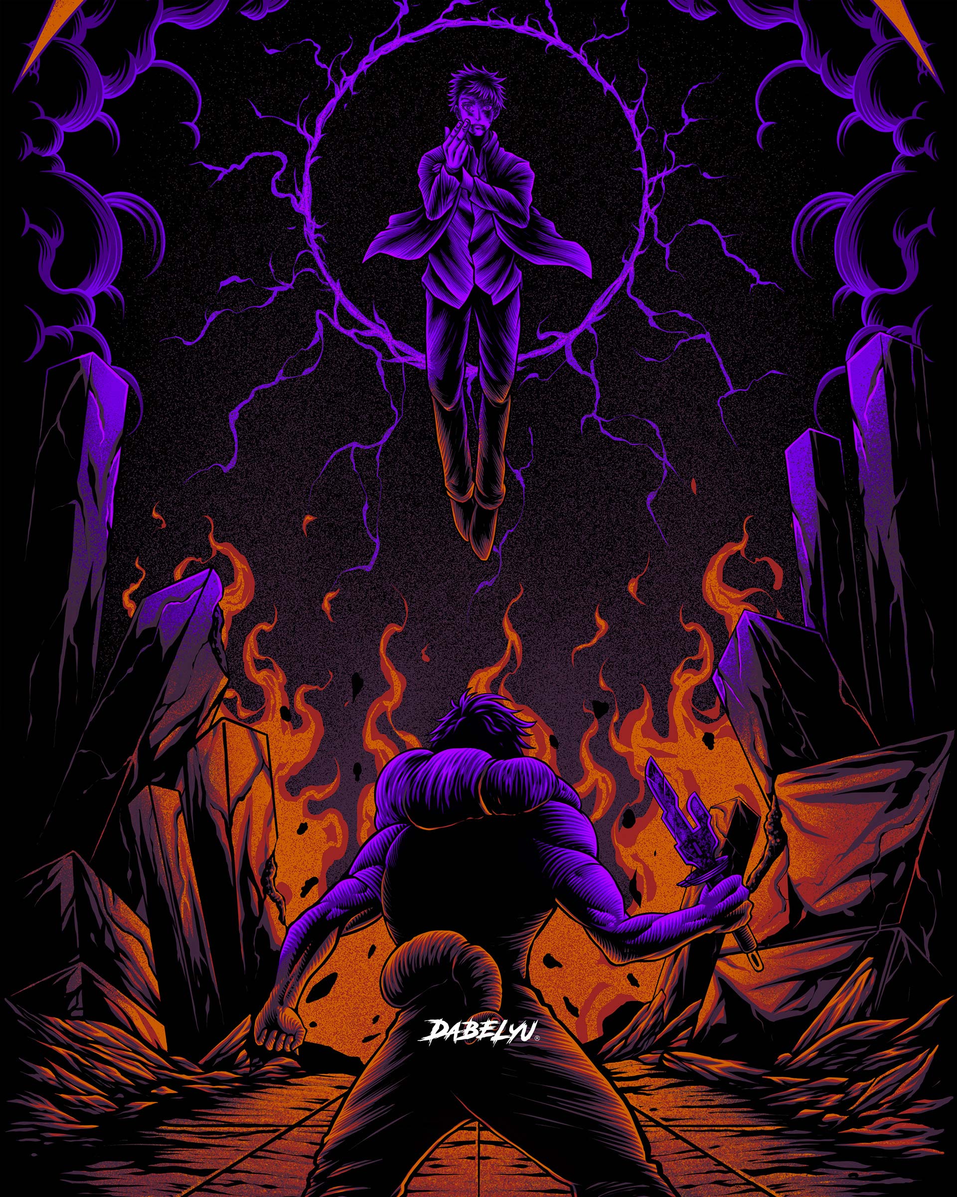 1920x2400 Gojo vs Sukuna 4k Wallpaper